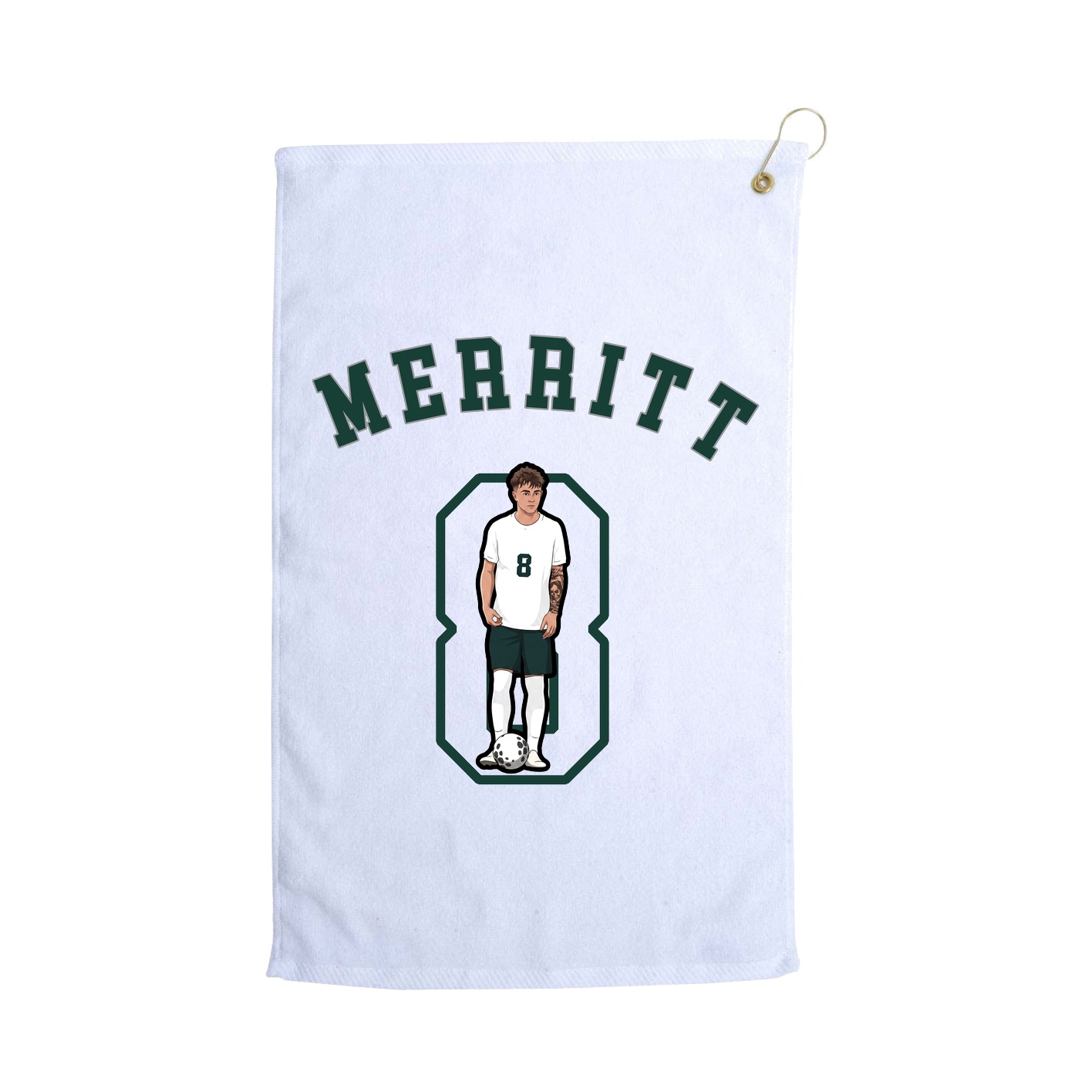 Golf Towel — Shirsey Arch in White