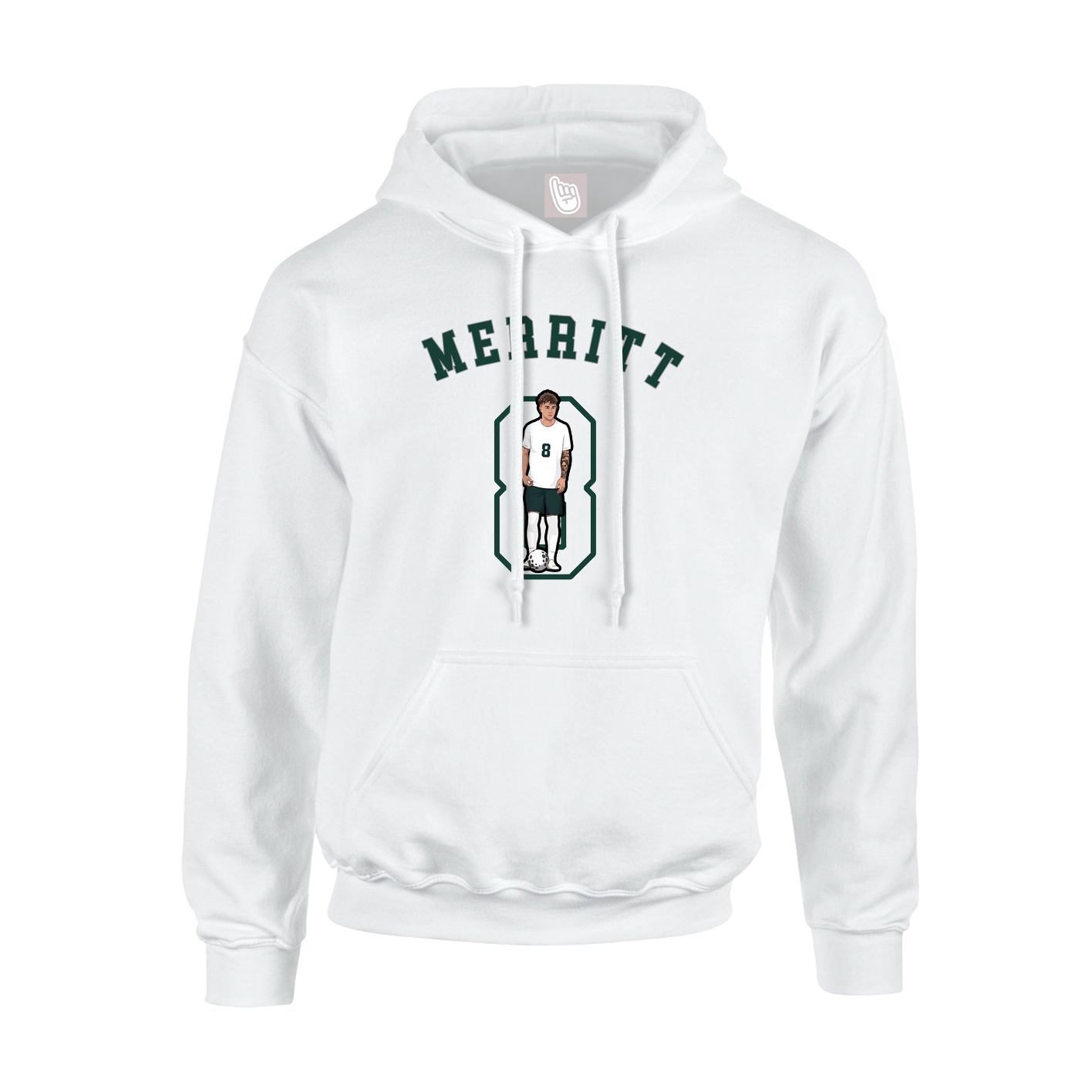 Youth Hoodie — Shirsey Arch in White