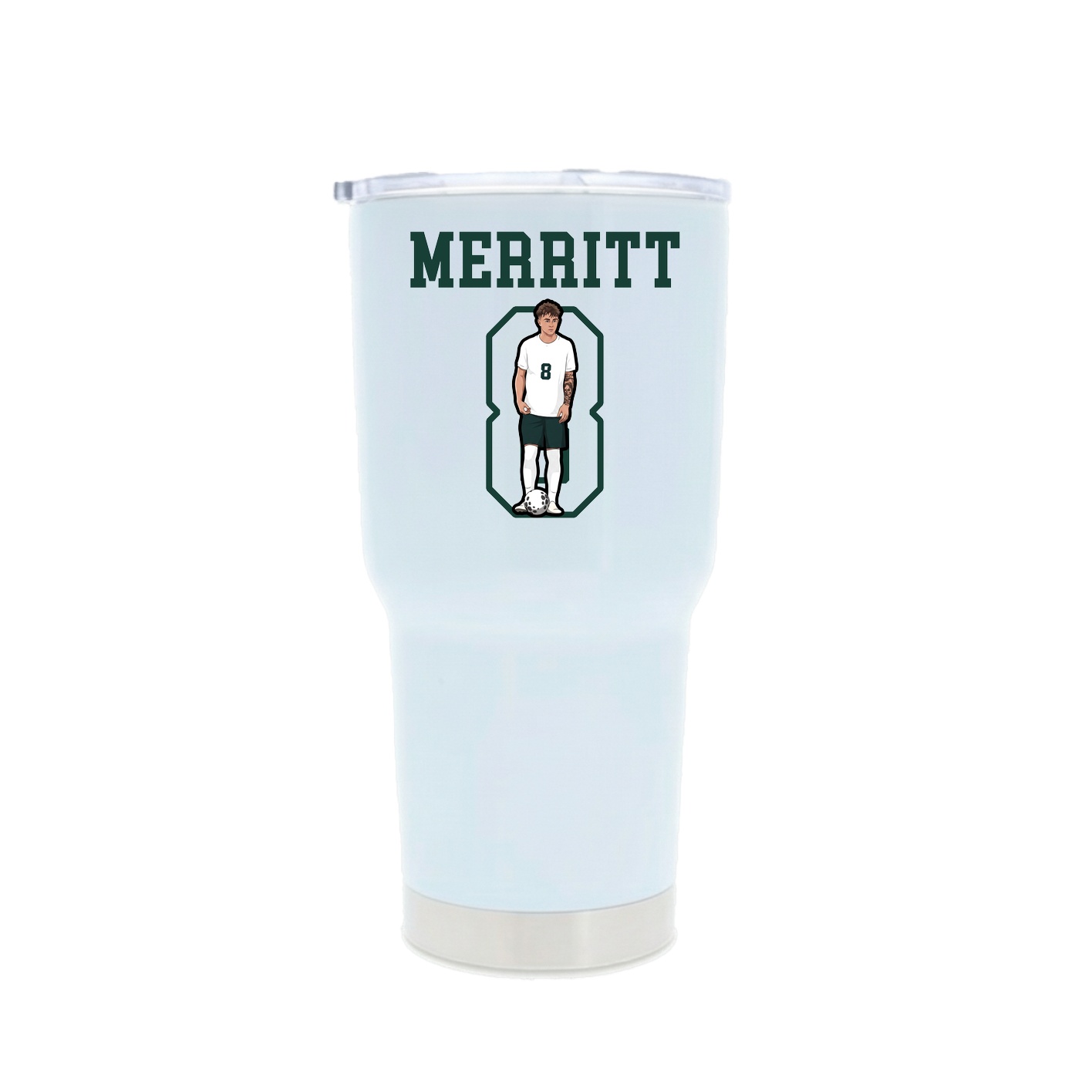 30oz Stainless Steel Tumbler — Shirsey in White