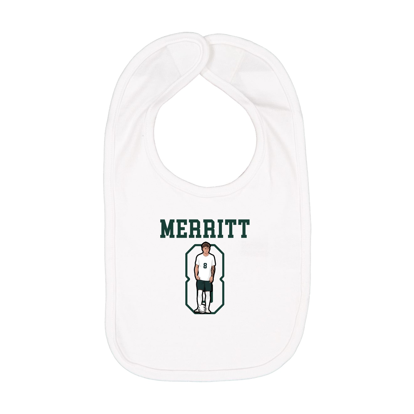 Infant Bib — Shirsey in White
