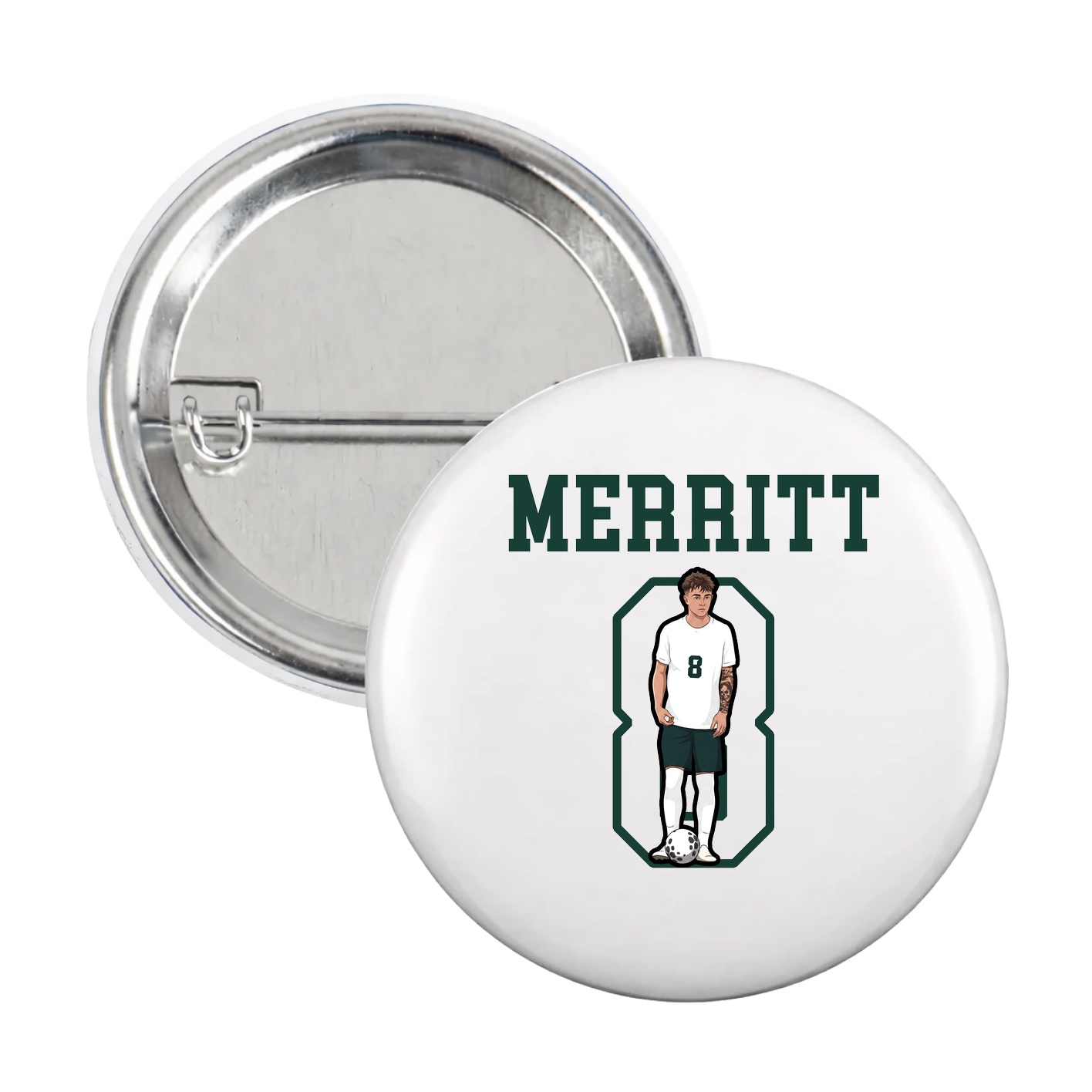 Game Day Button — Shirsey in White