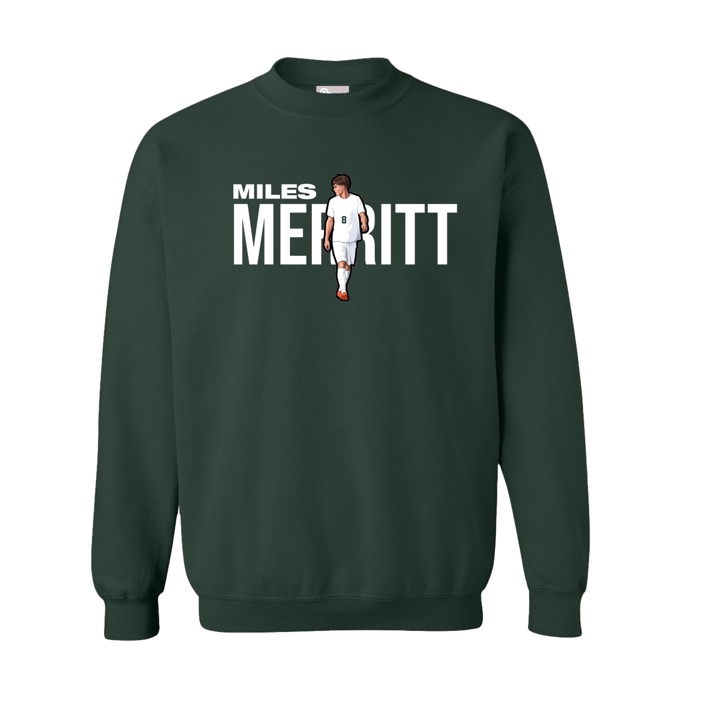 Fleece Crew — Player Name in Green