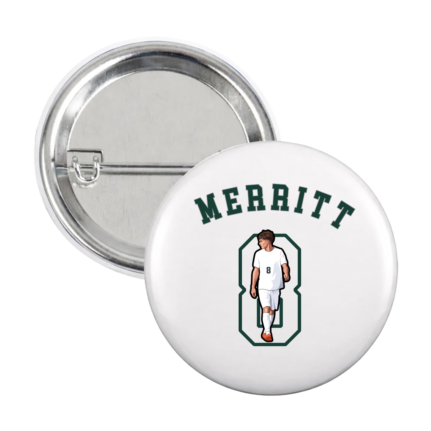Game Day Button — Shirsey Arch in White
