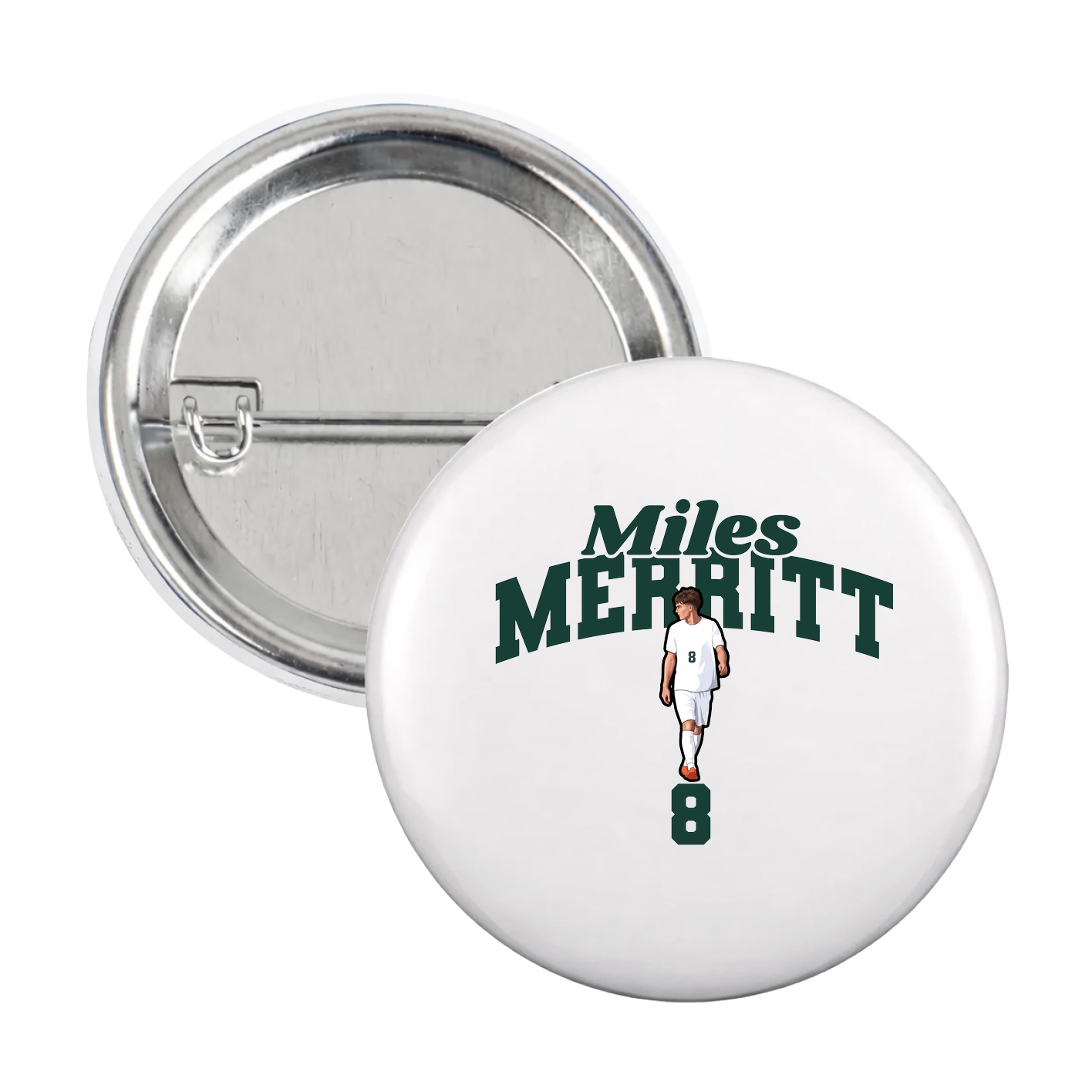 Game Day Button — Signature Arch in White
