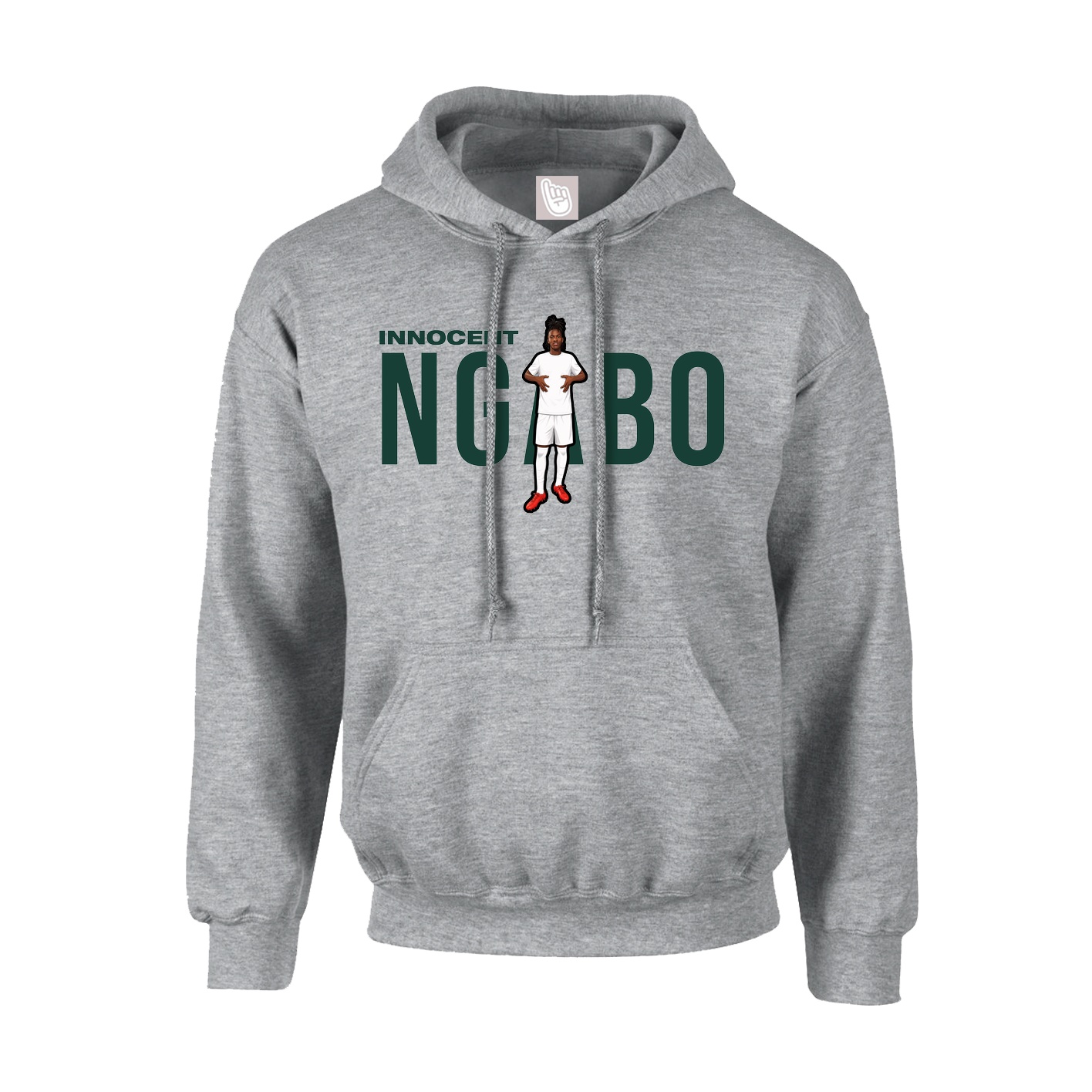 Hoodie — Player Name in Grey