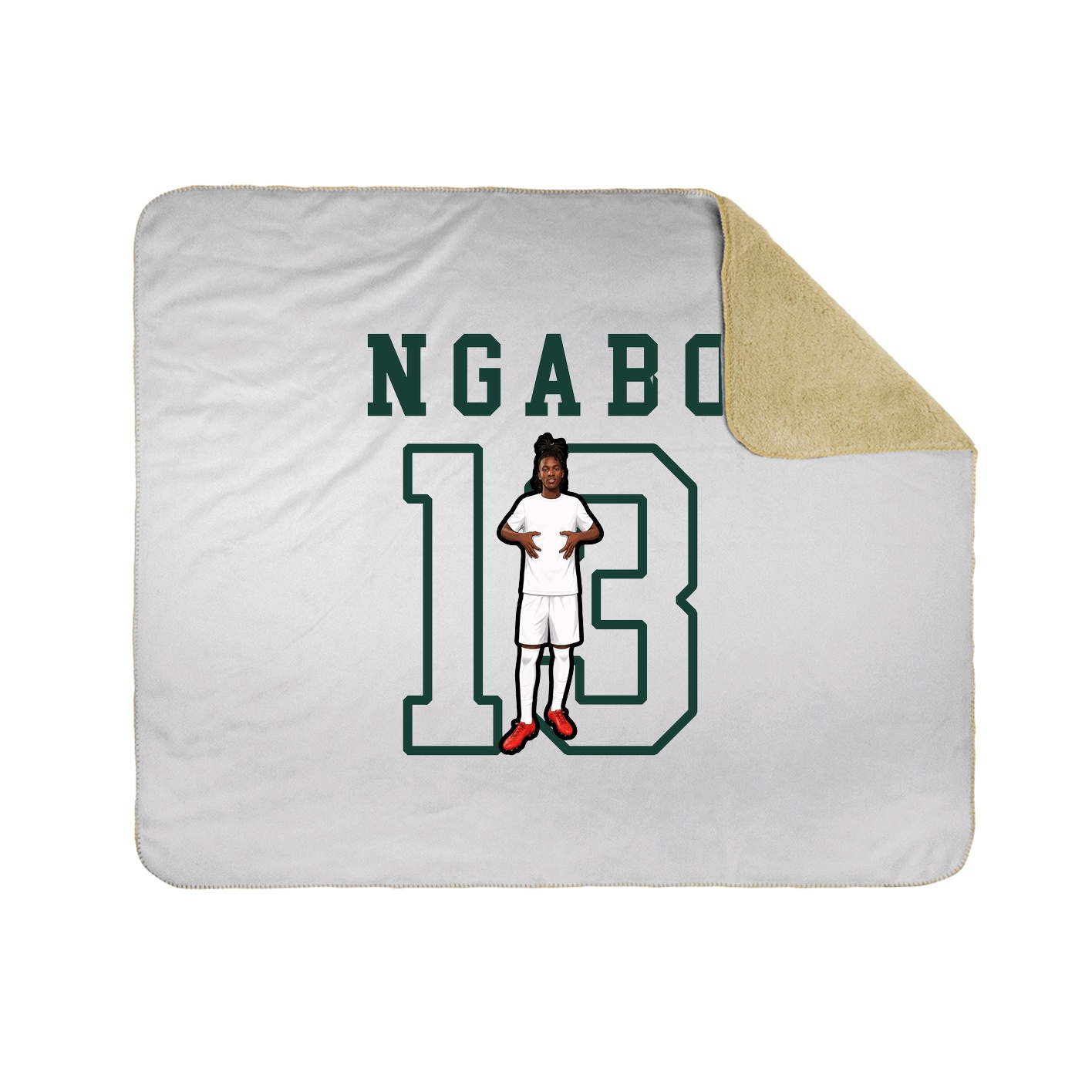 Throw Blanket — Shirsey in White