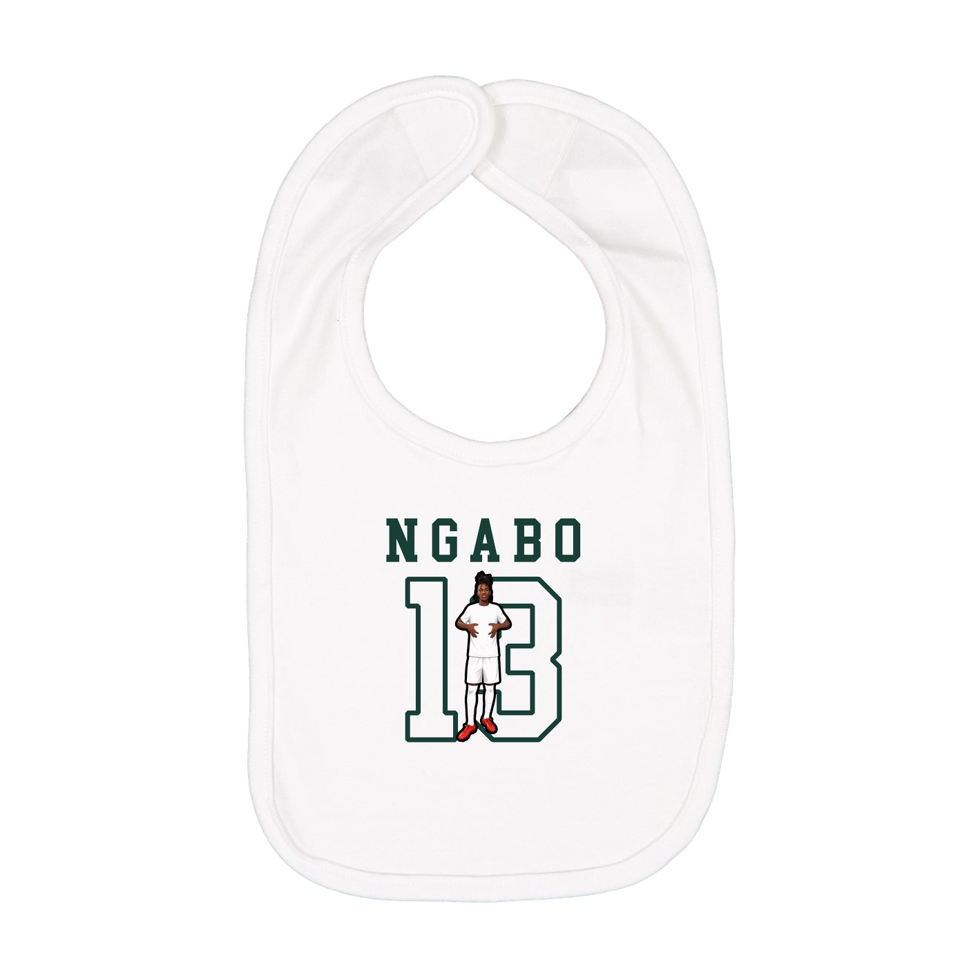 Infant Bib — Shirsey in White
