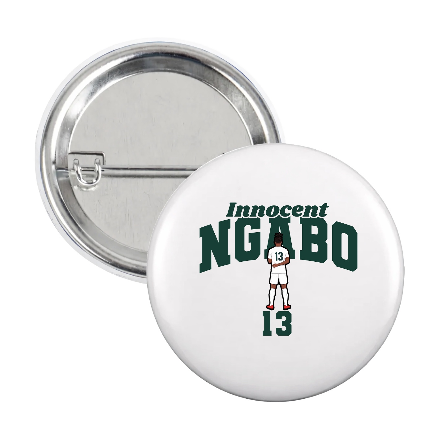 Game Day Button — Signature Arch in White