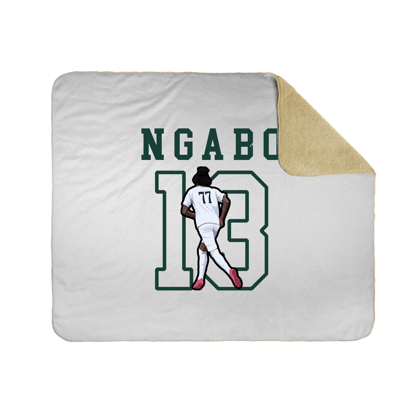 Throw Blanket — Shirsey in White