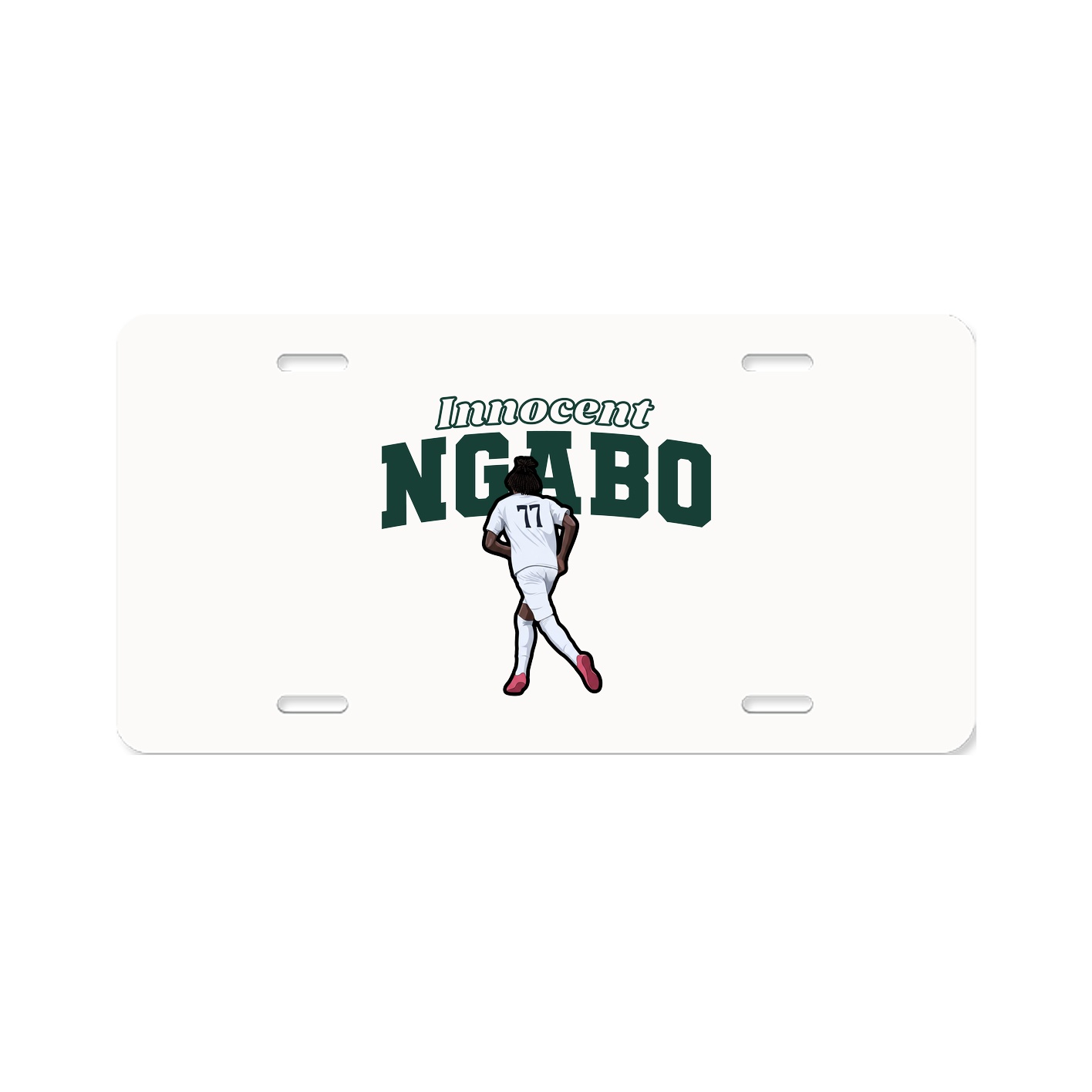 License Plate — Name Arch in Classic