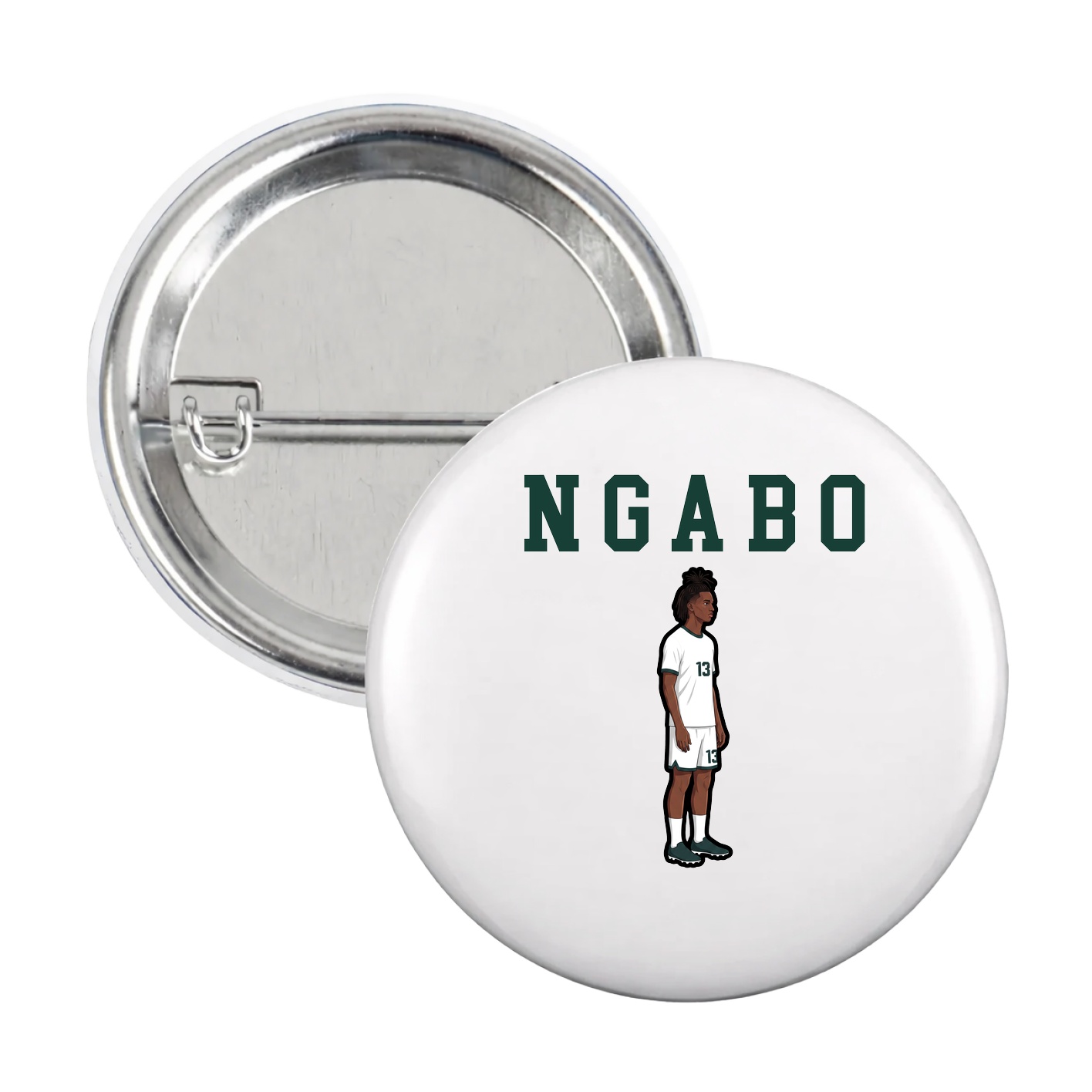 Game Day Button — Shirsey in White
