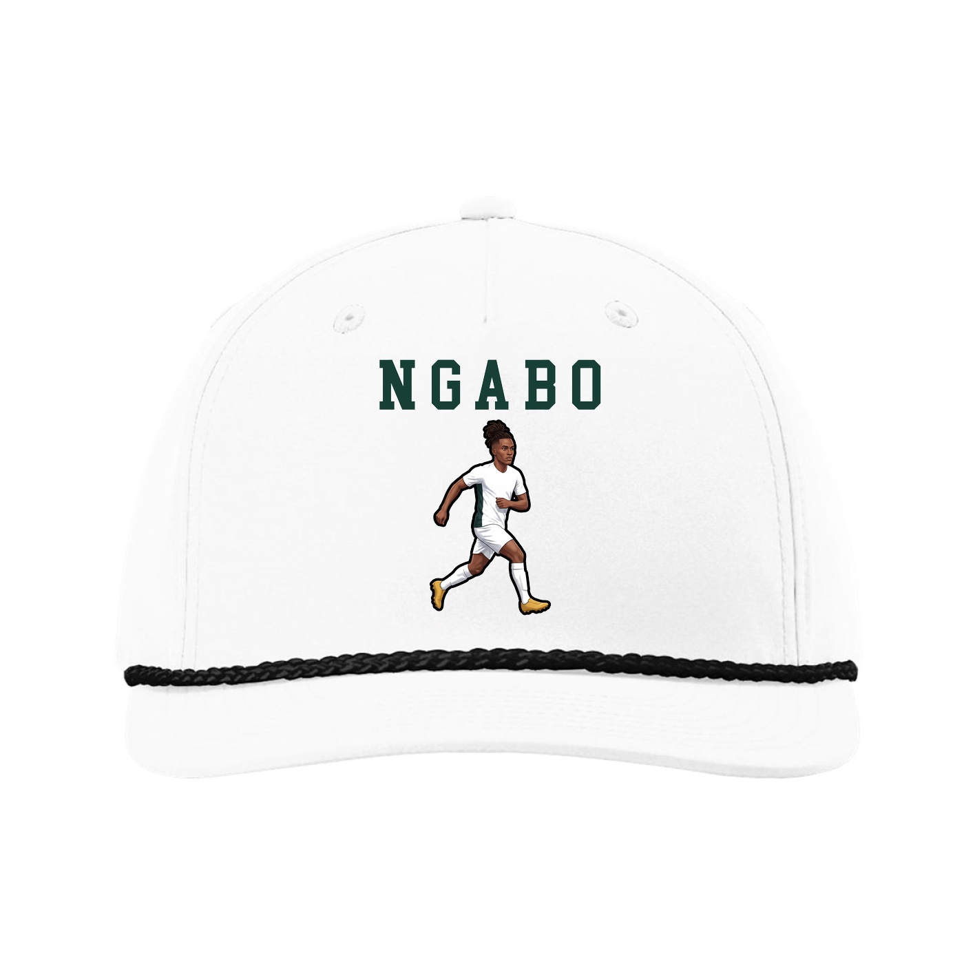 Five-Panel Classic Rope Cap — Shirsey in White