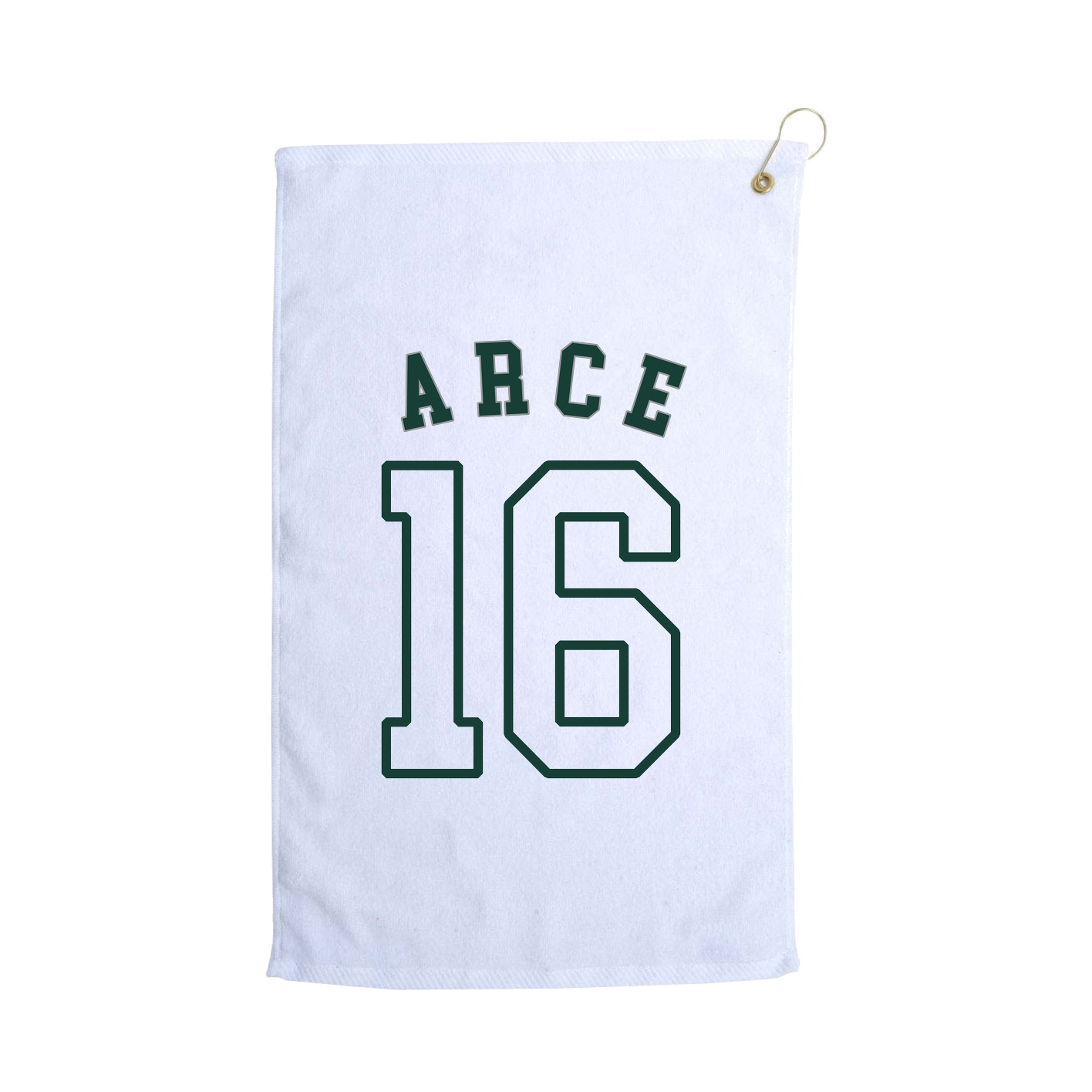 Golf Towel — Shirsey Arch in White
