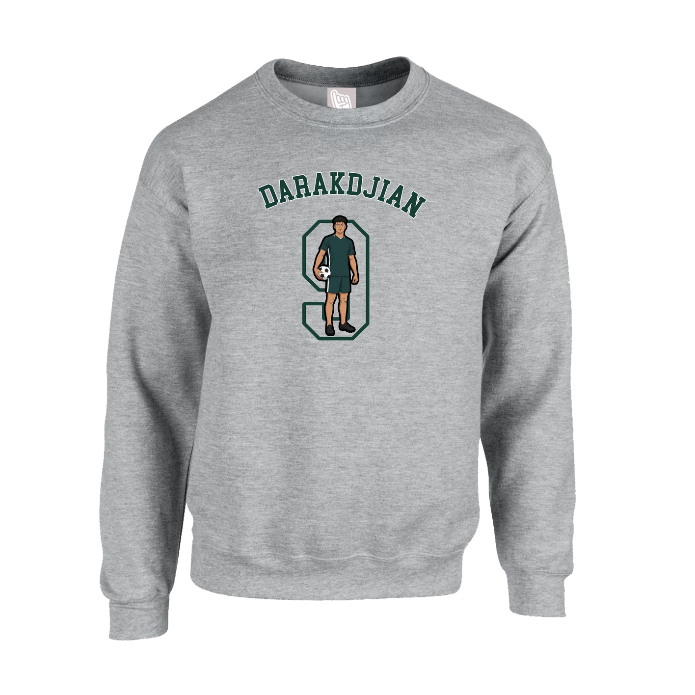 Fleece Crew — Shirsey Arch in Grey