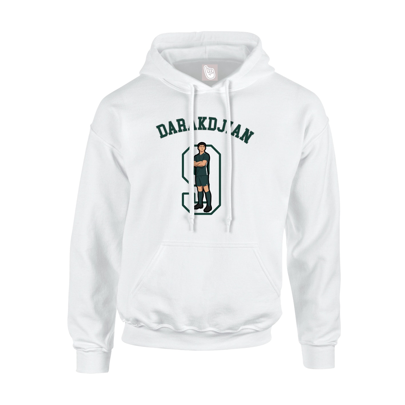 Youth Hoodie — Shirsey Arch in White