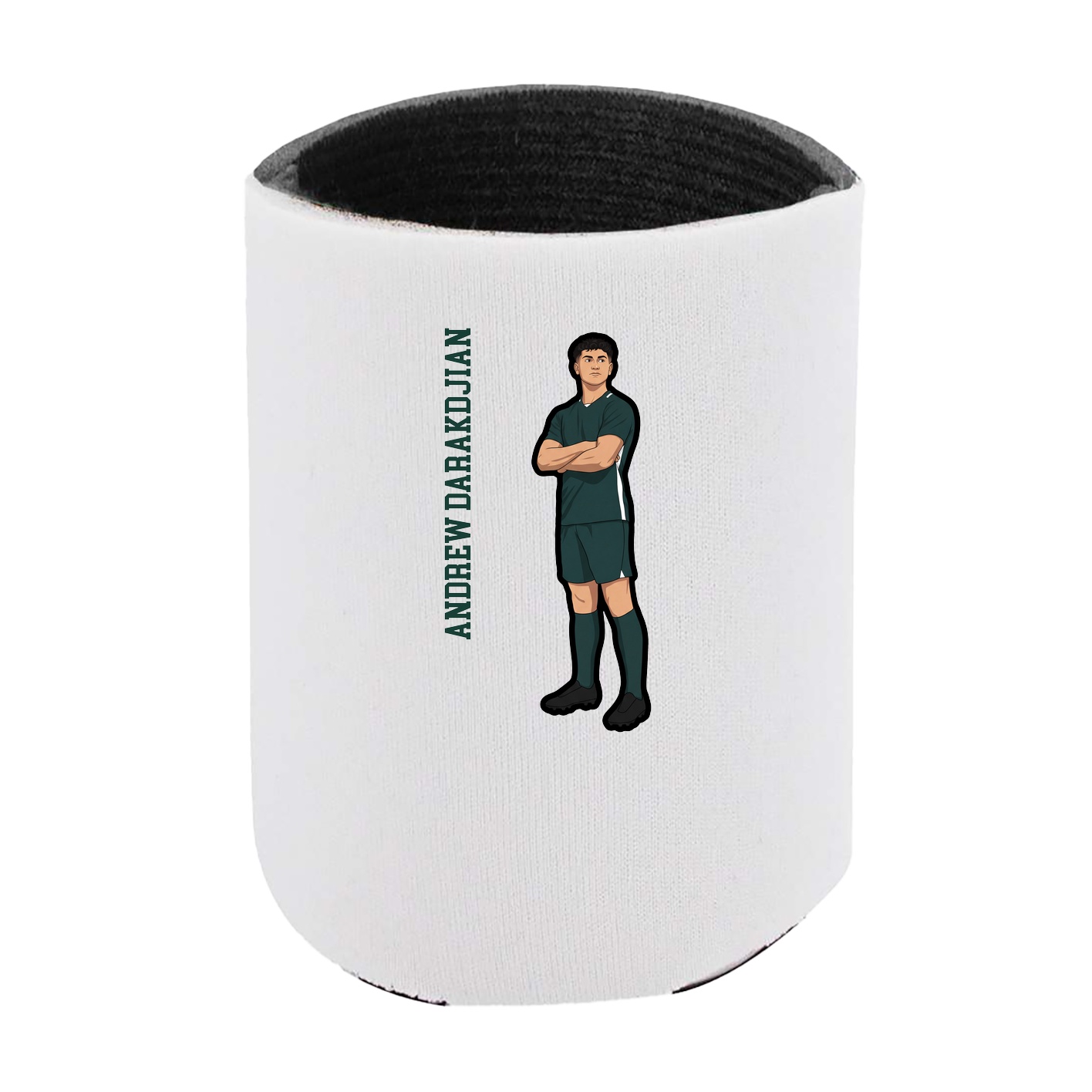 Can Holder — Name Vertical in White