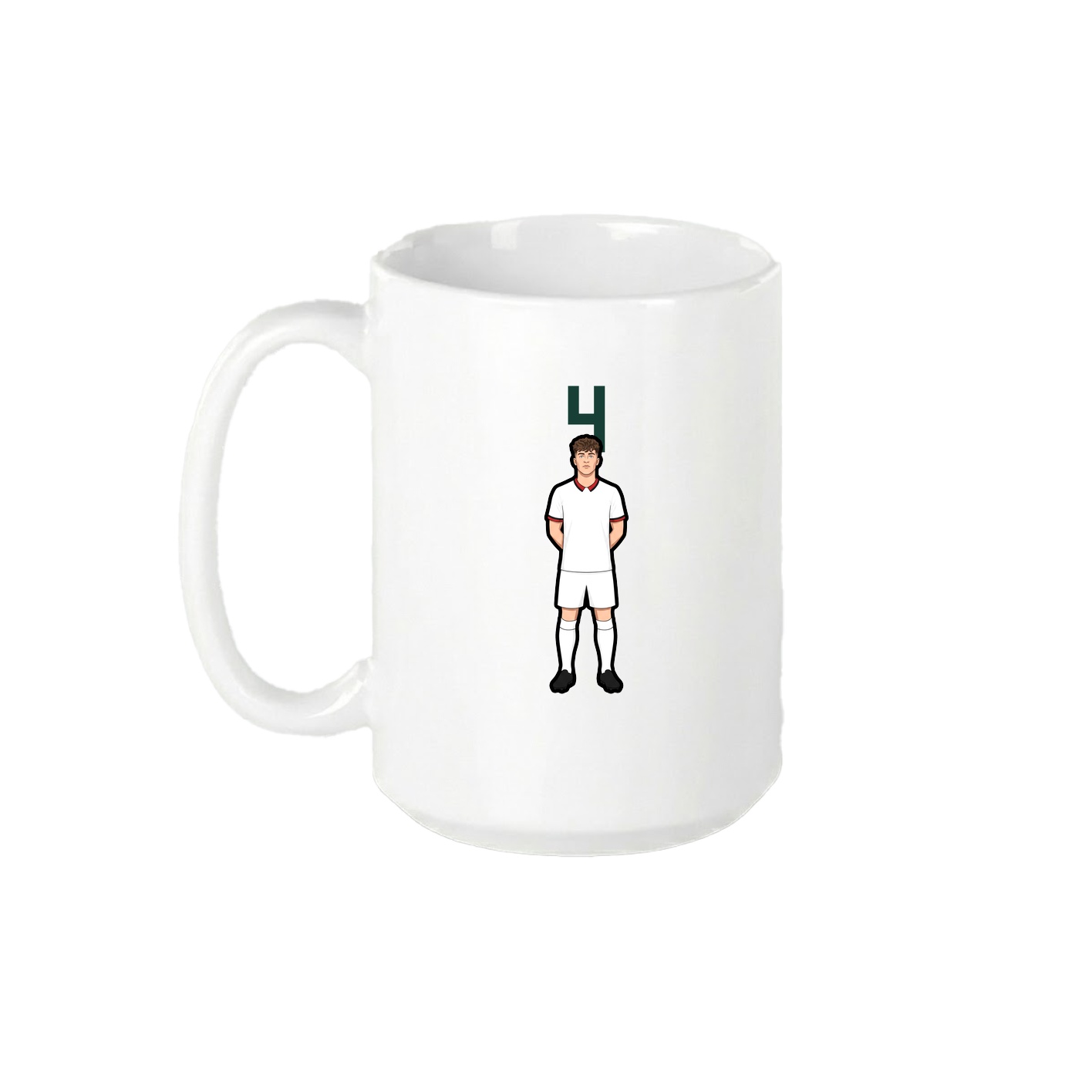 15oz Coffee Mug — Number Top in White