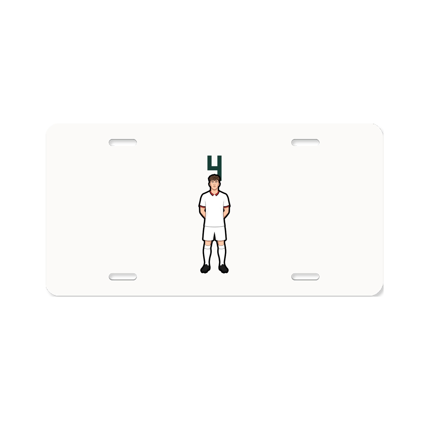 License Plate — Number Top in Classic