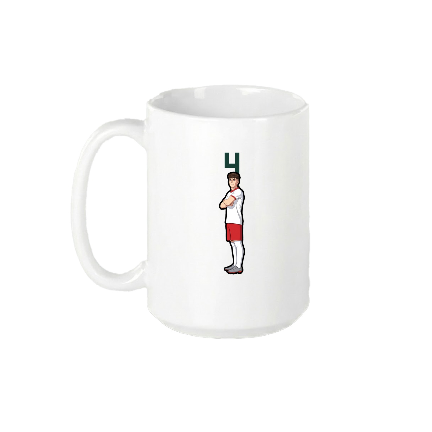 15oz Coffee Mug — Number Top in White