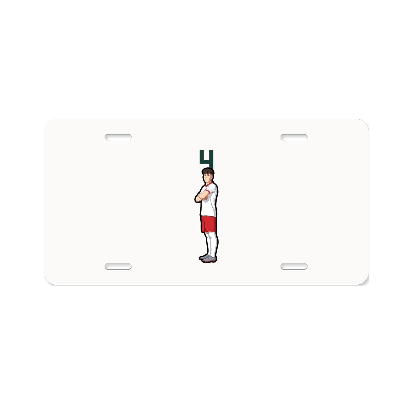 License Plate — Number Top in Classic