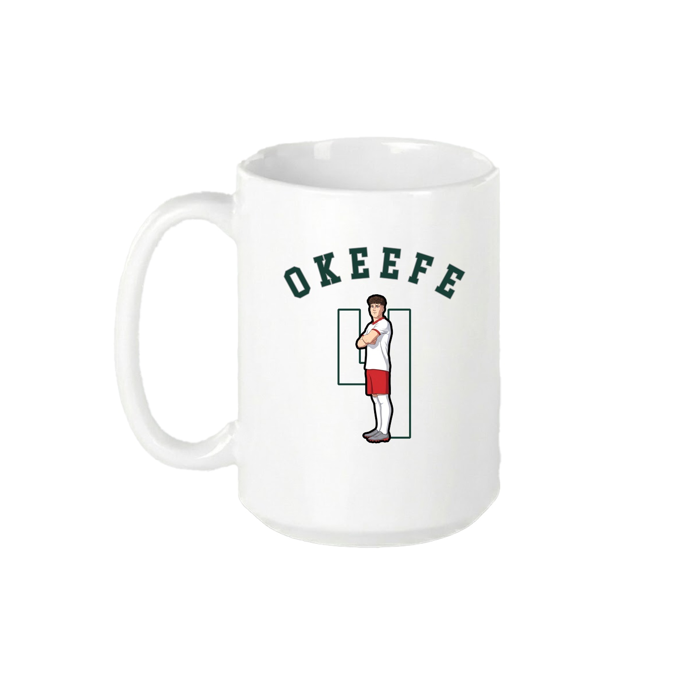 15oz Coffee Mug — Shirsey Arch in White