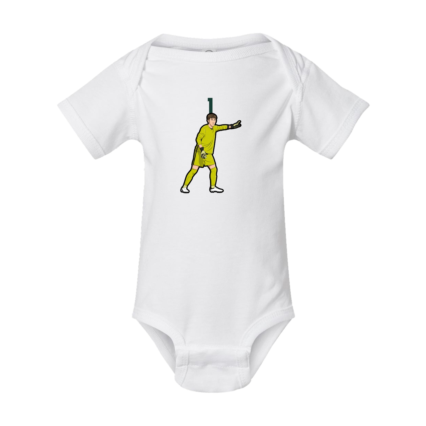 Baby Onesie — Number Top in White