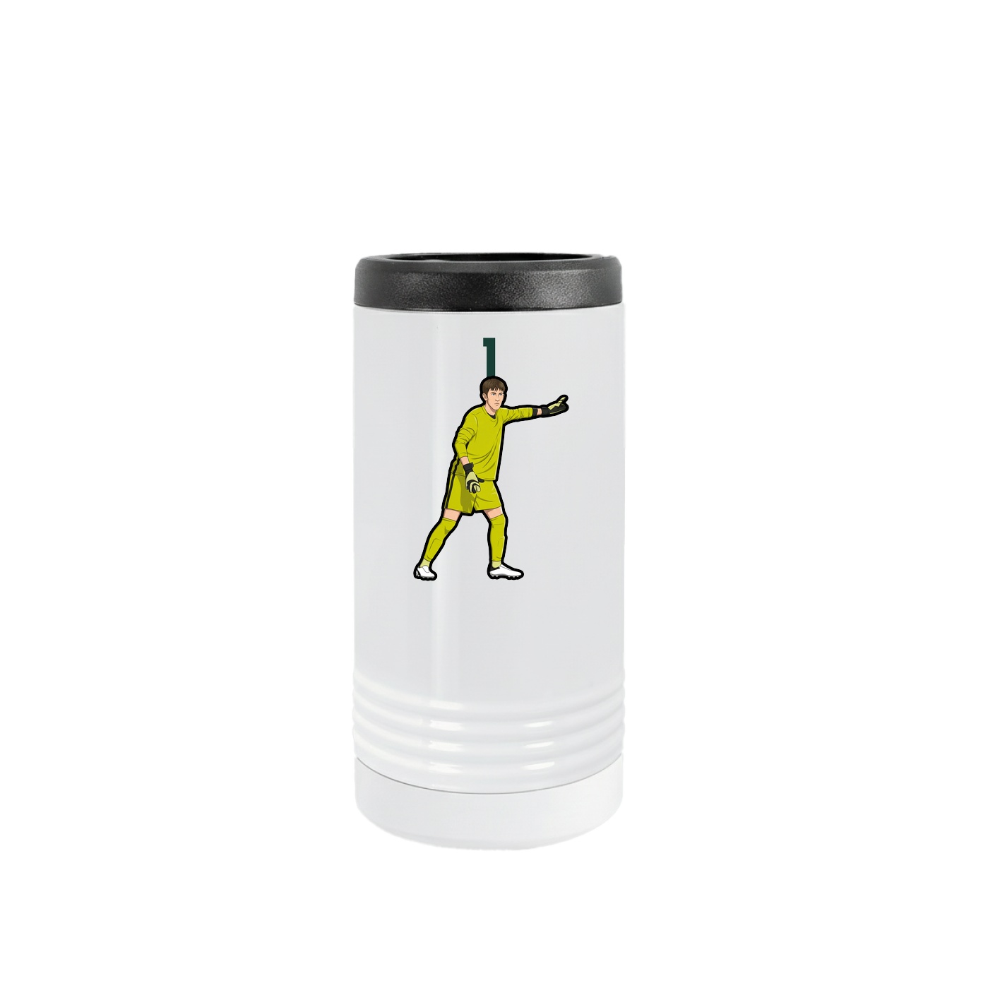 Slim Beverage Holder — Number Top in White