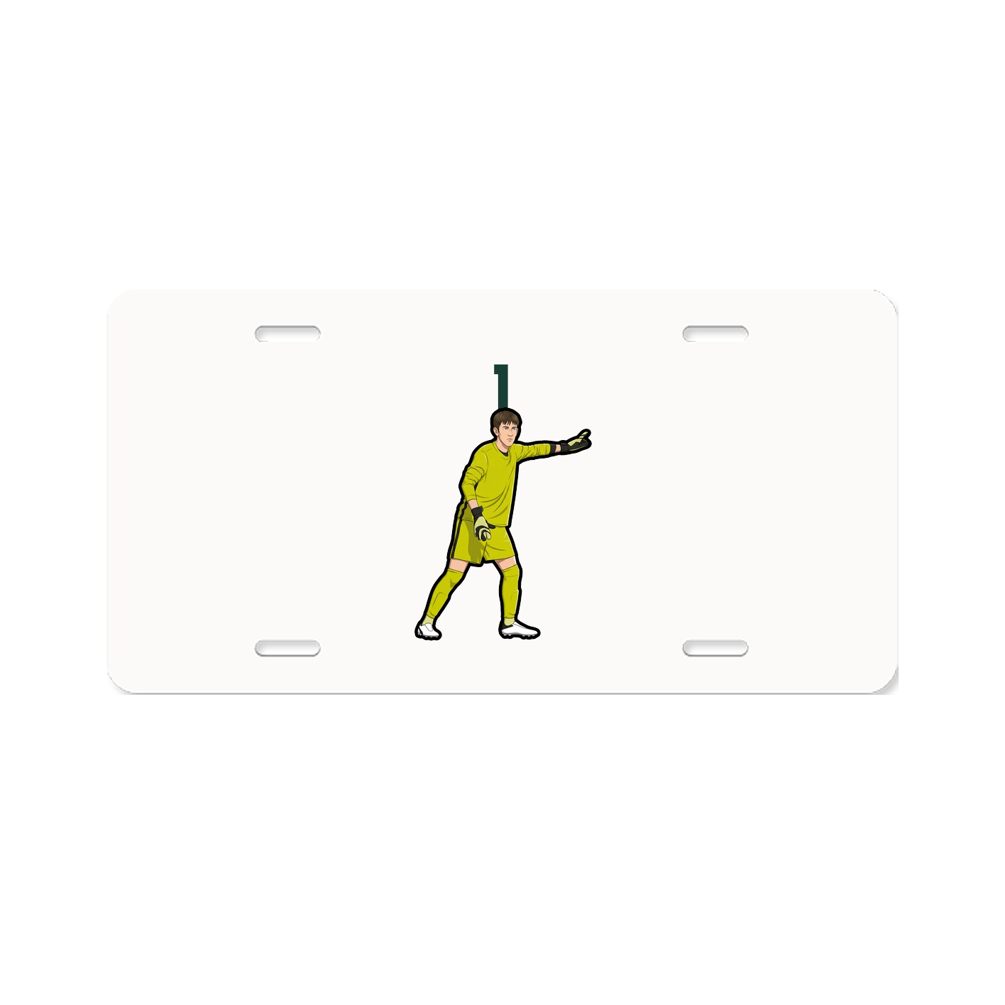 License Plate — Number Top in Classic