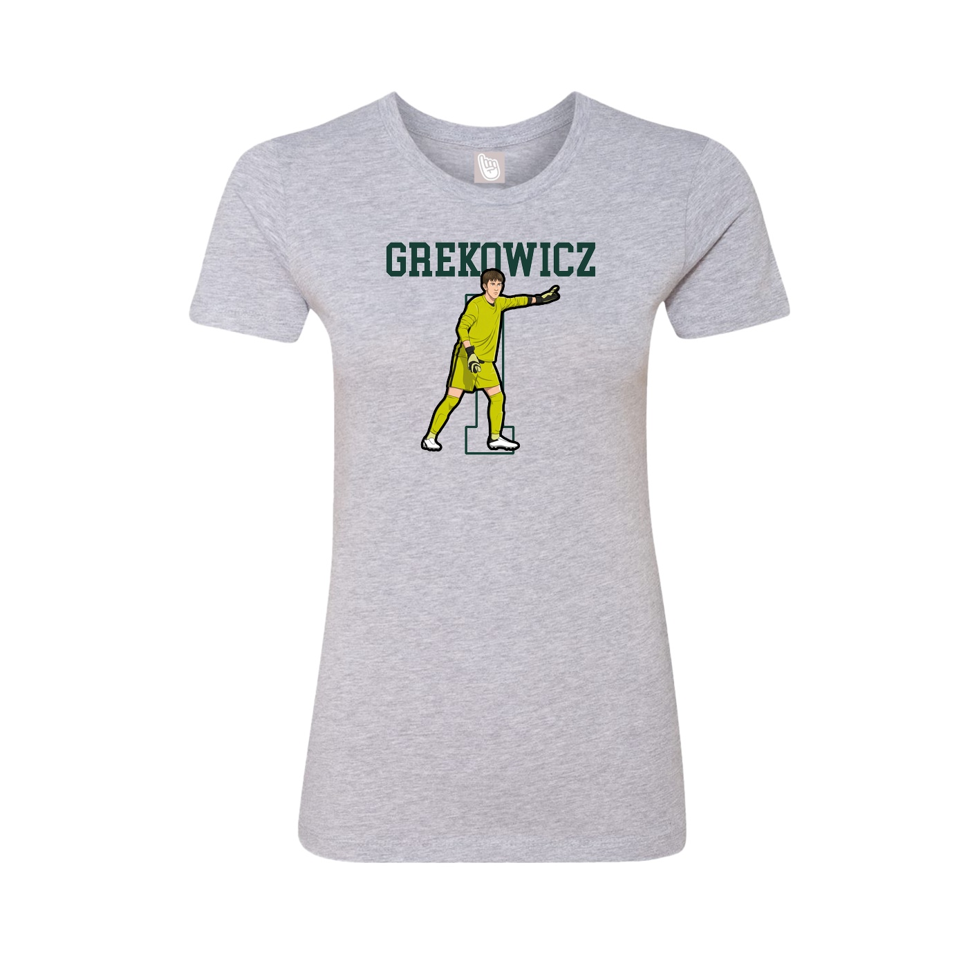 Fitted Women's Tee — Shirsey in Grey
