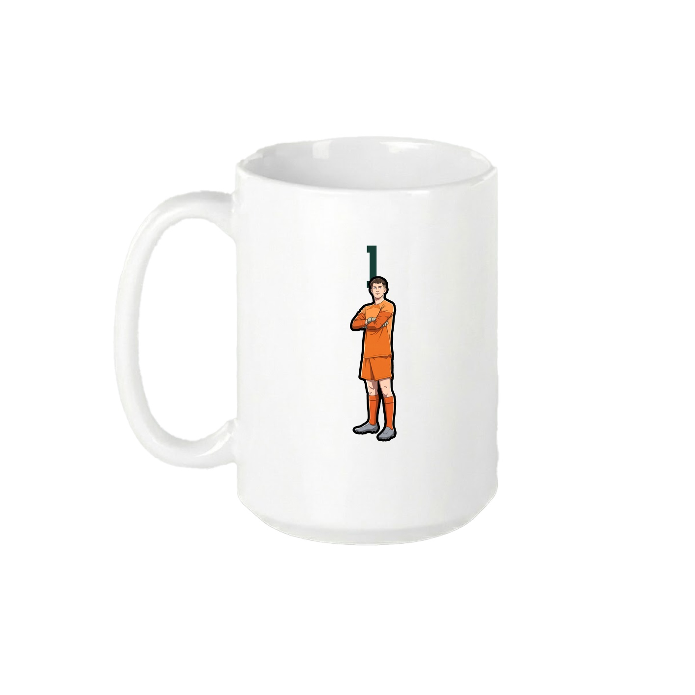 15oz Coffee Mug — Number Top in White