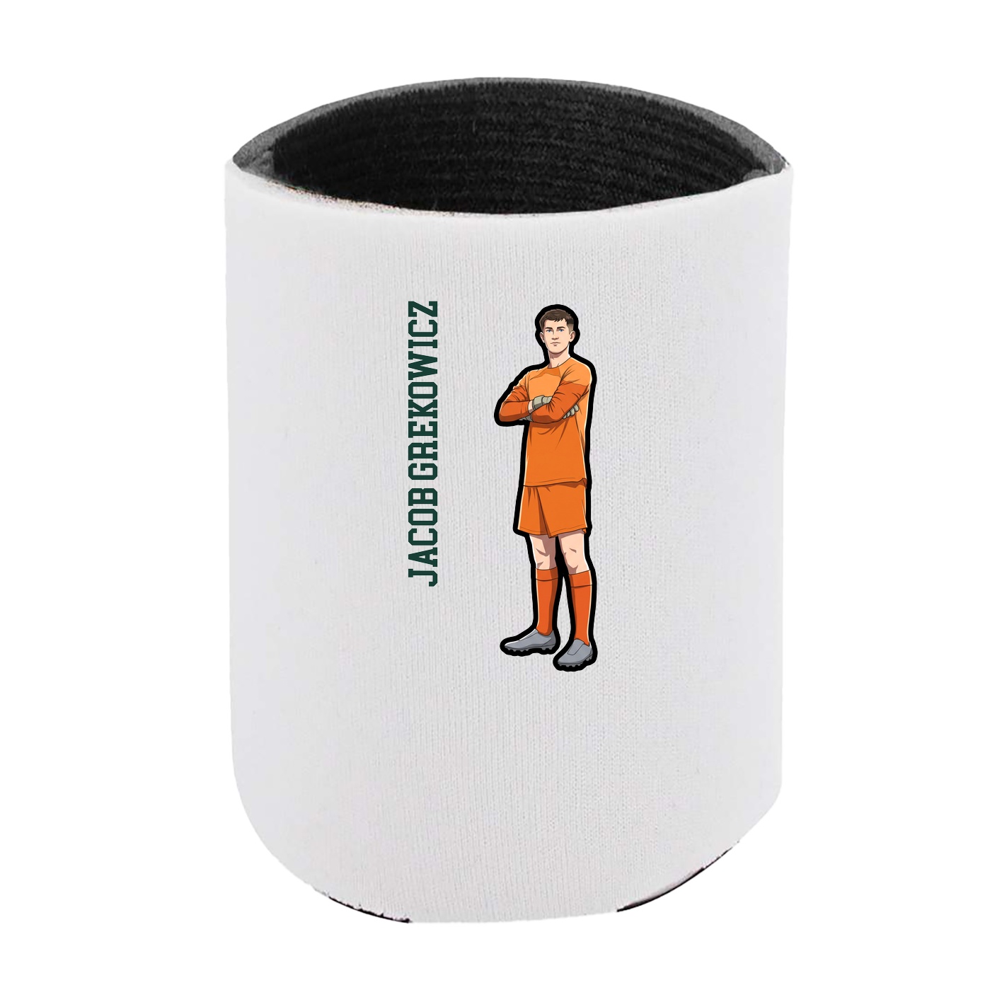 Can Holder — Name Vertical in White