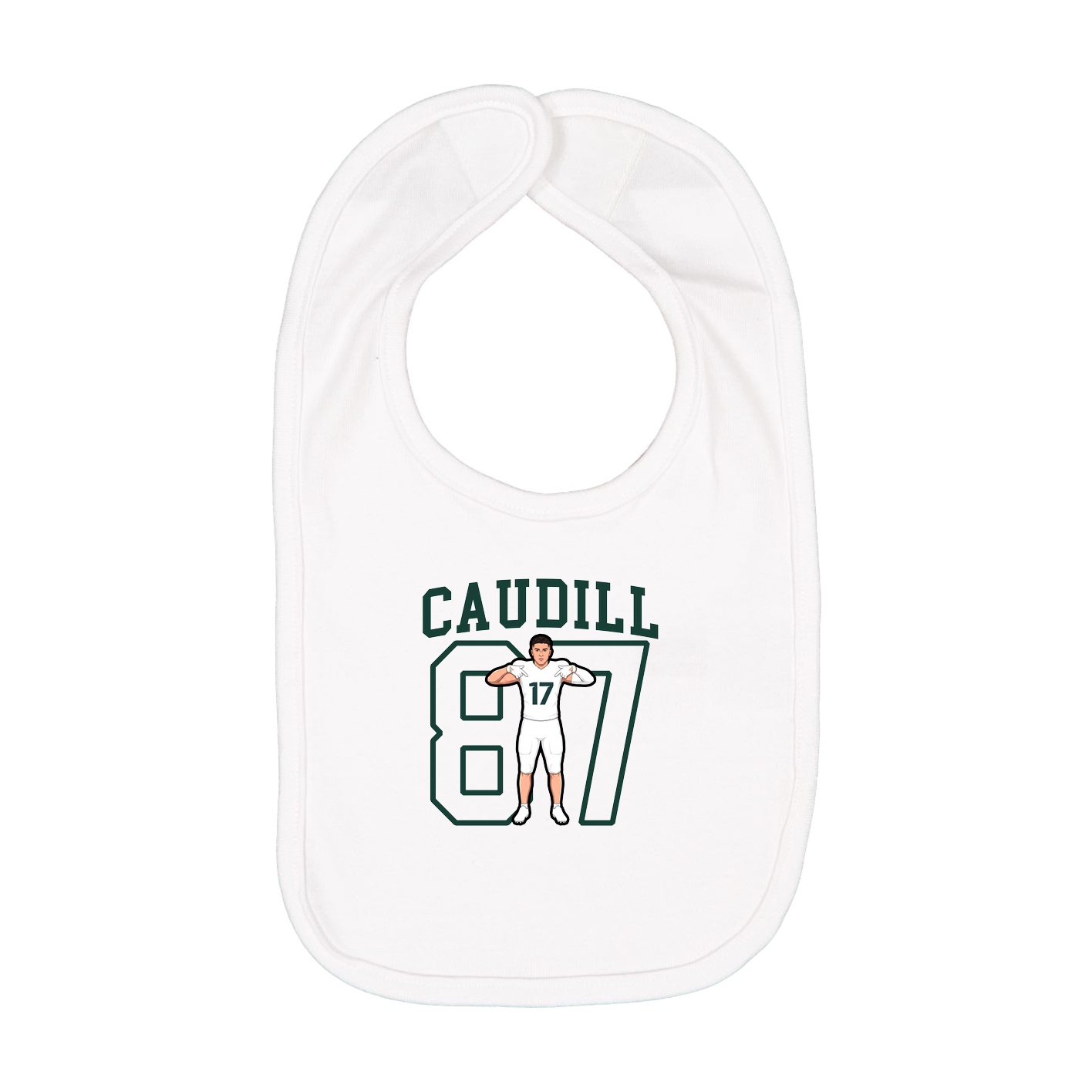 Infant Bib — Shirsey in White
