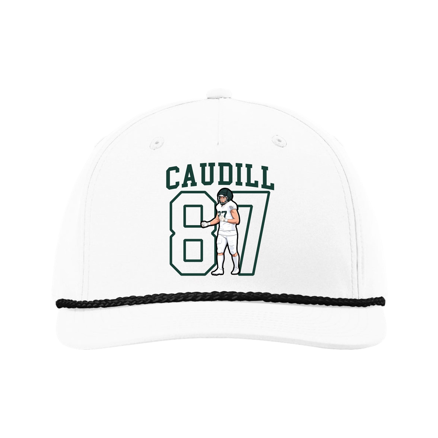 Five-Panel Classic Rope Cap — Shirsey in White