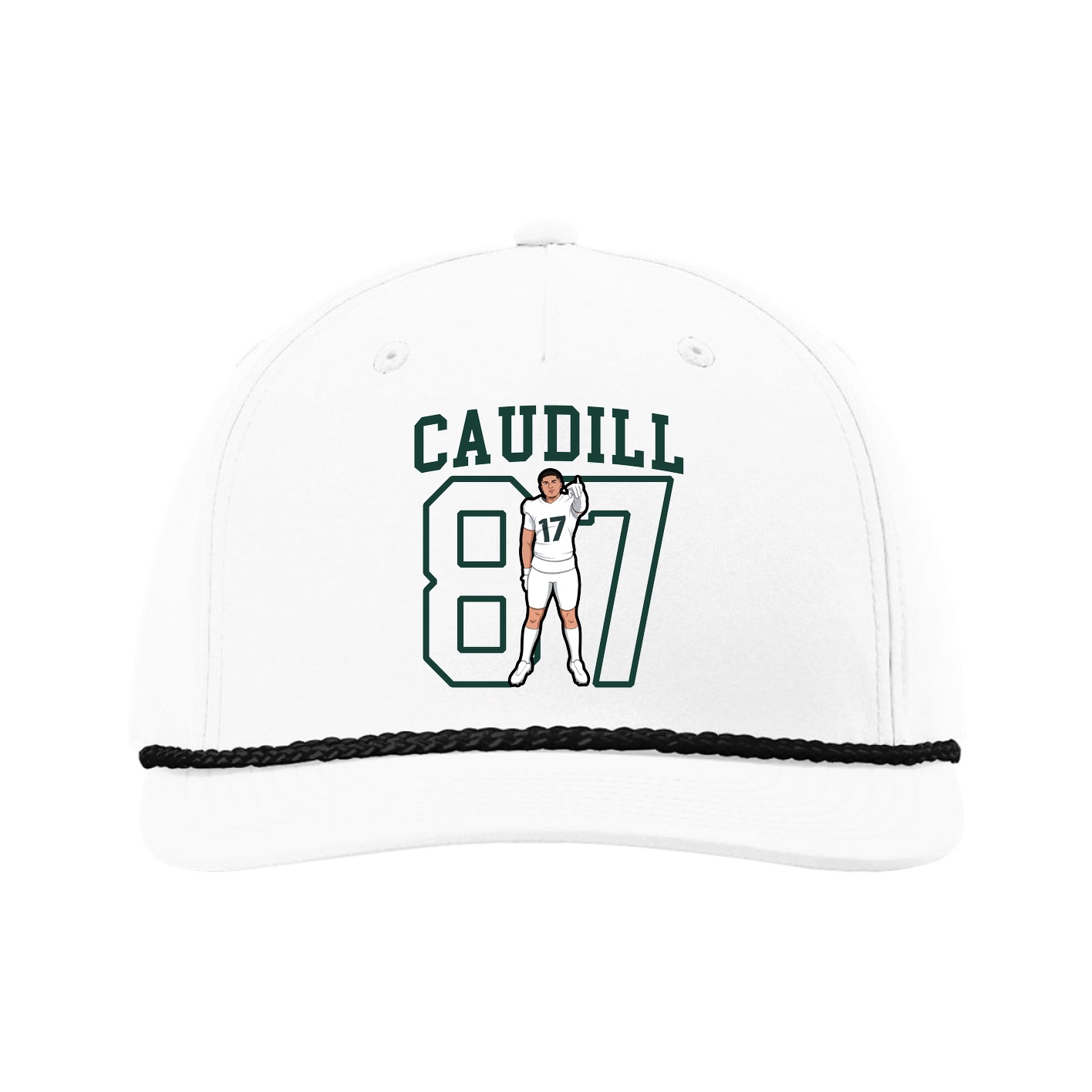Five-Panel Classic Rope Cap — Shirsey in White