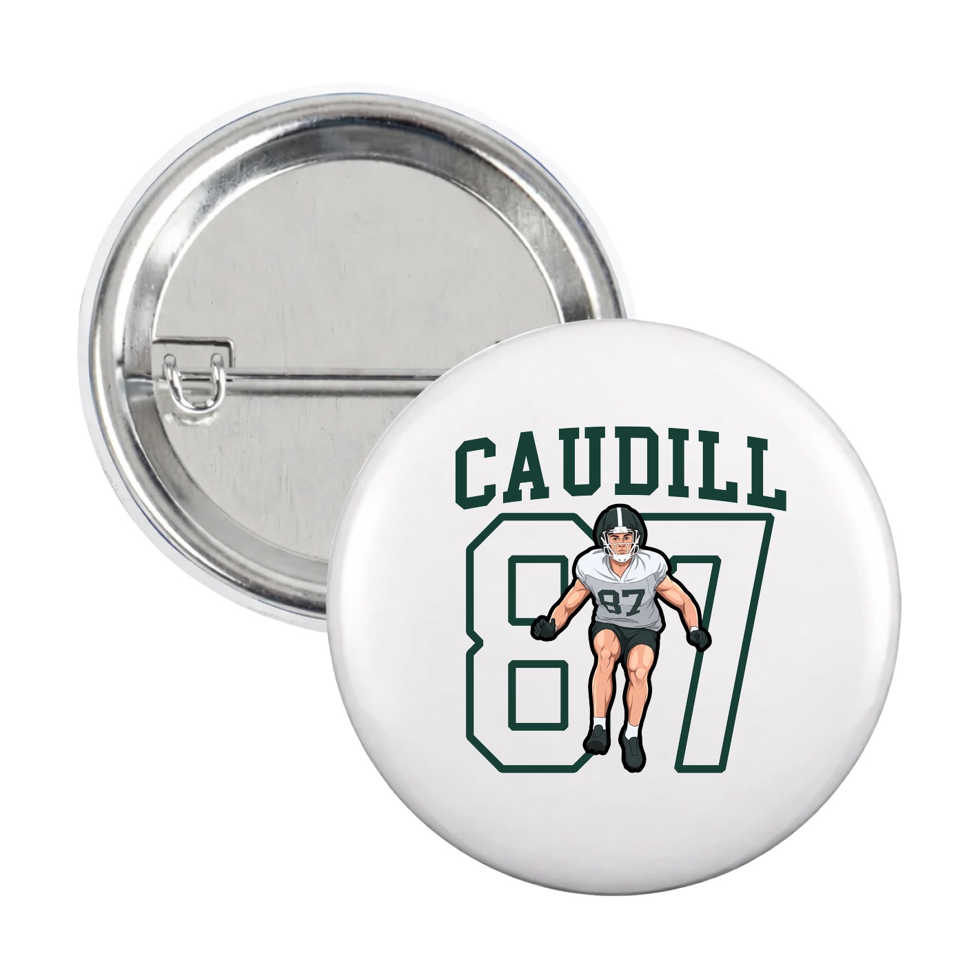 Game Day Button — Shirsey in White
