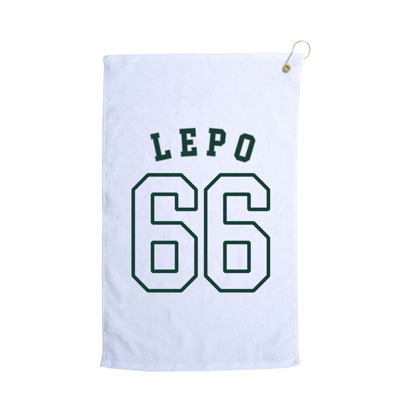 Golf Towel — Shirsey Arch in White
