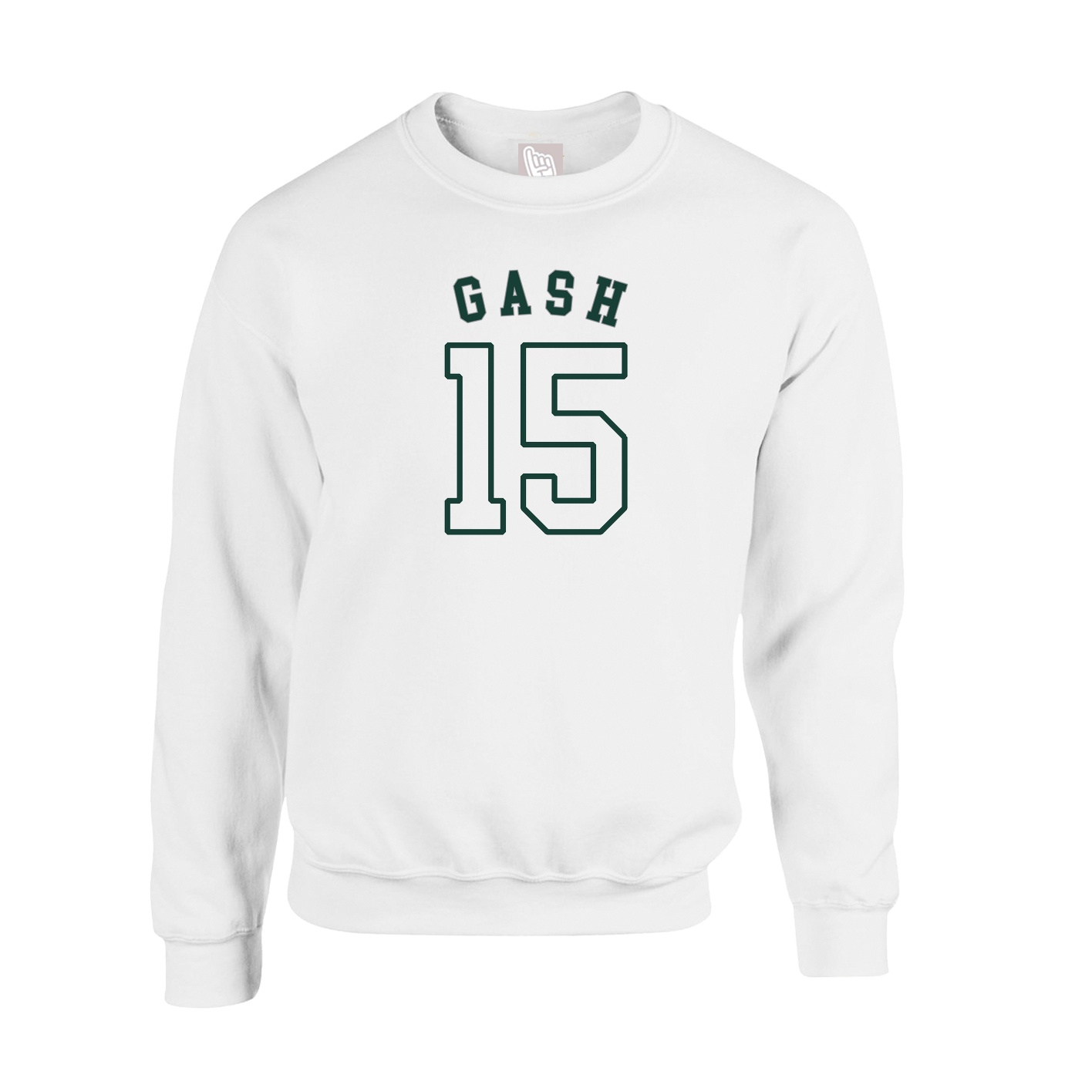 Fleece Crew — Shirsey Arch in White