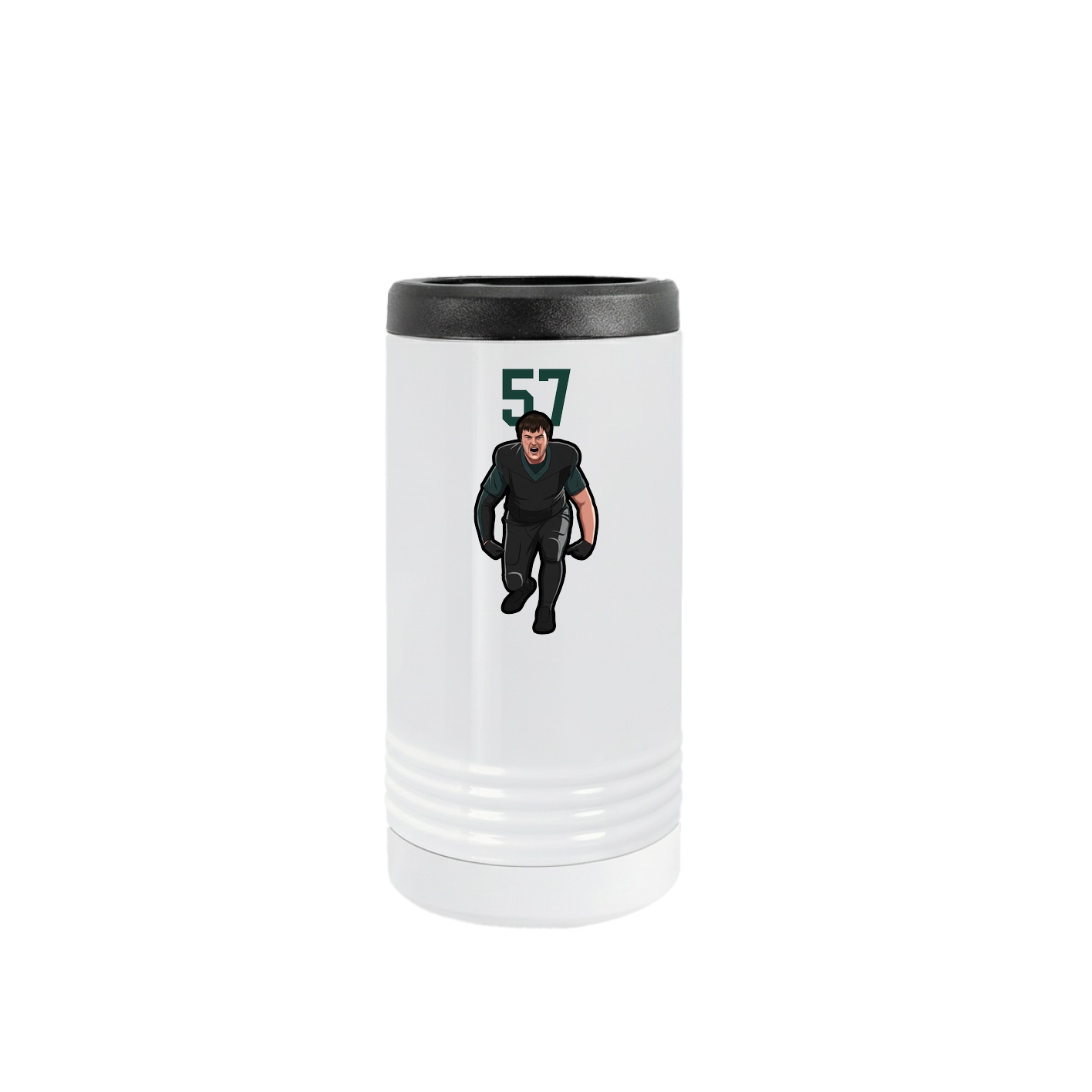 Slim Beverage Holder — Number Top in White