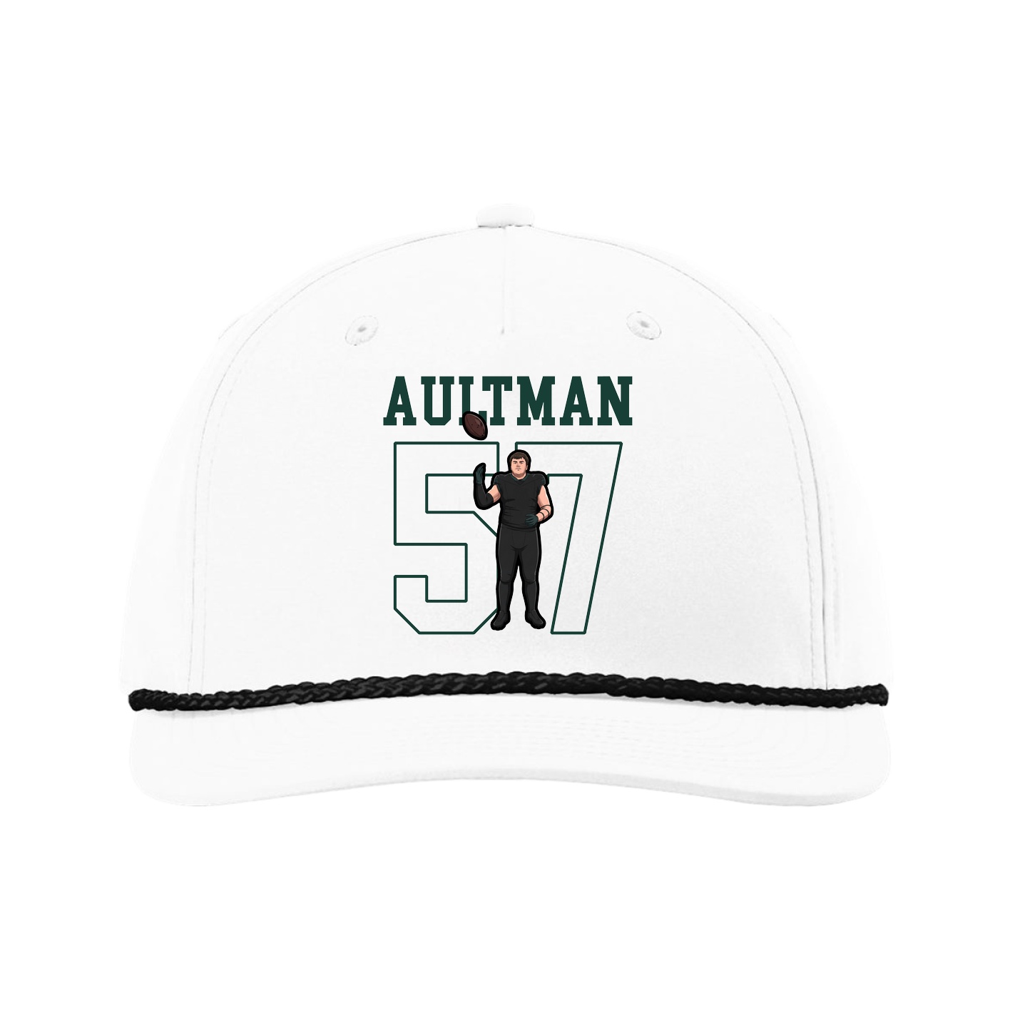 Five-Panel Classic Rope Cap — Shirsey in White