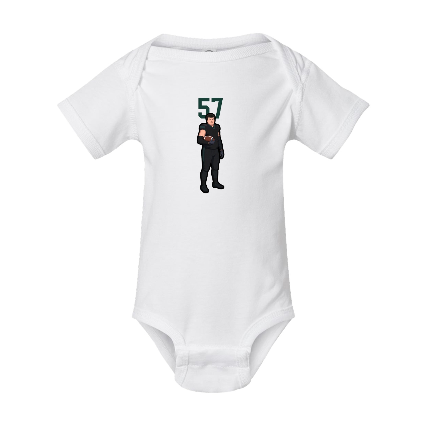 Baby Onesie — Number Top in White