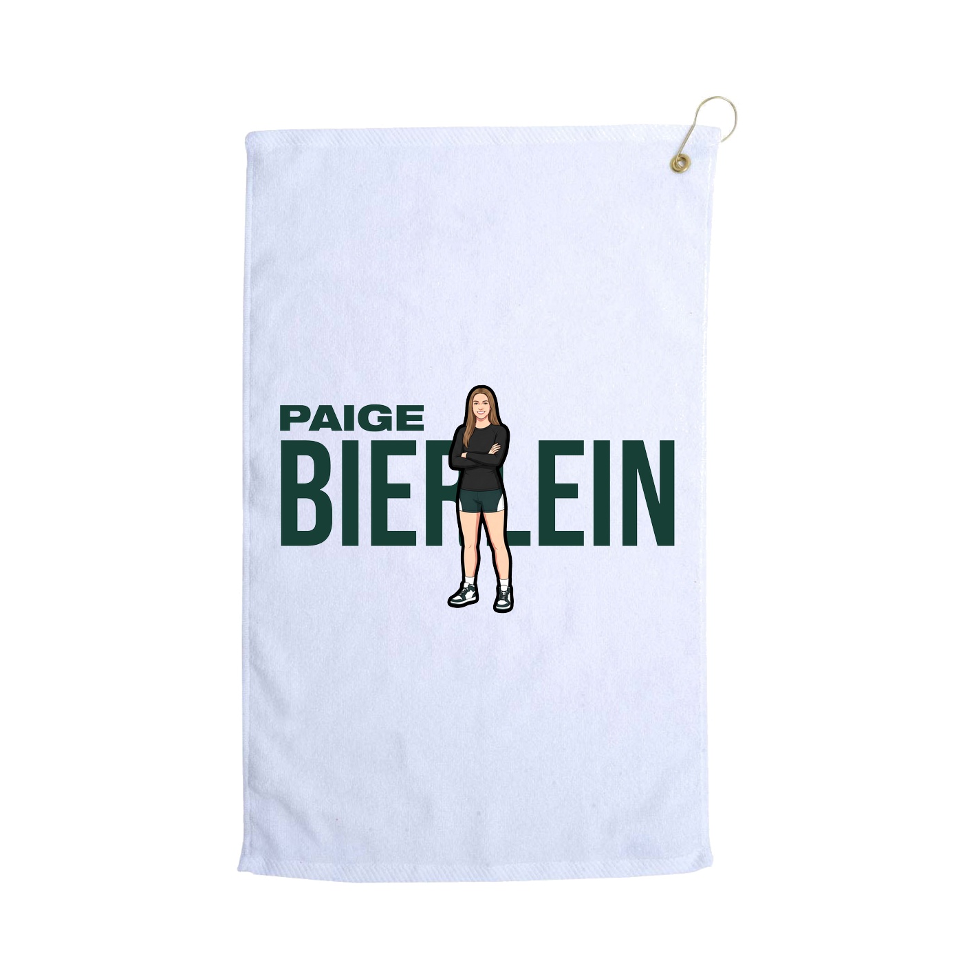 Golf Towel — Player Name in White