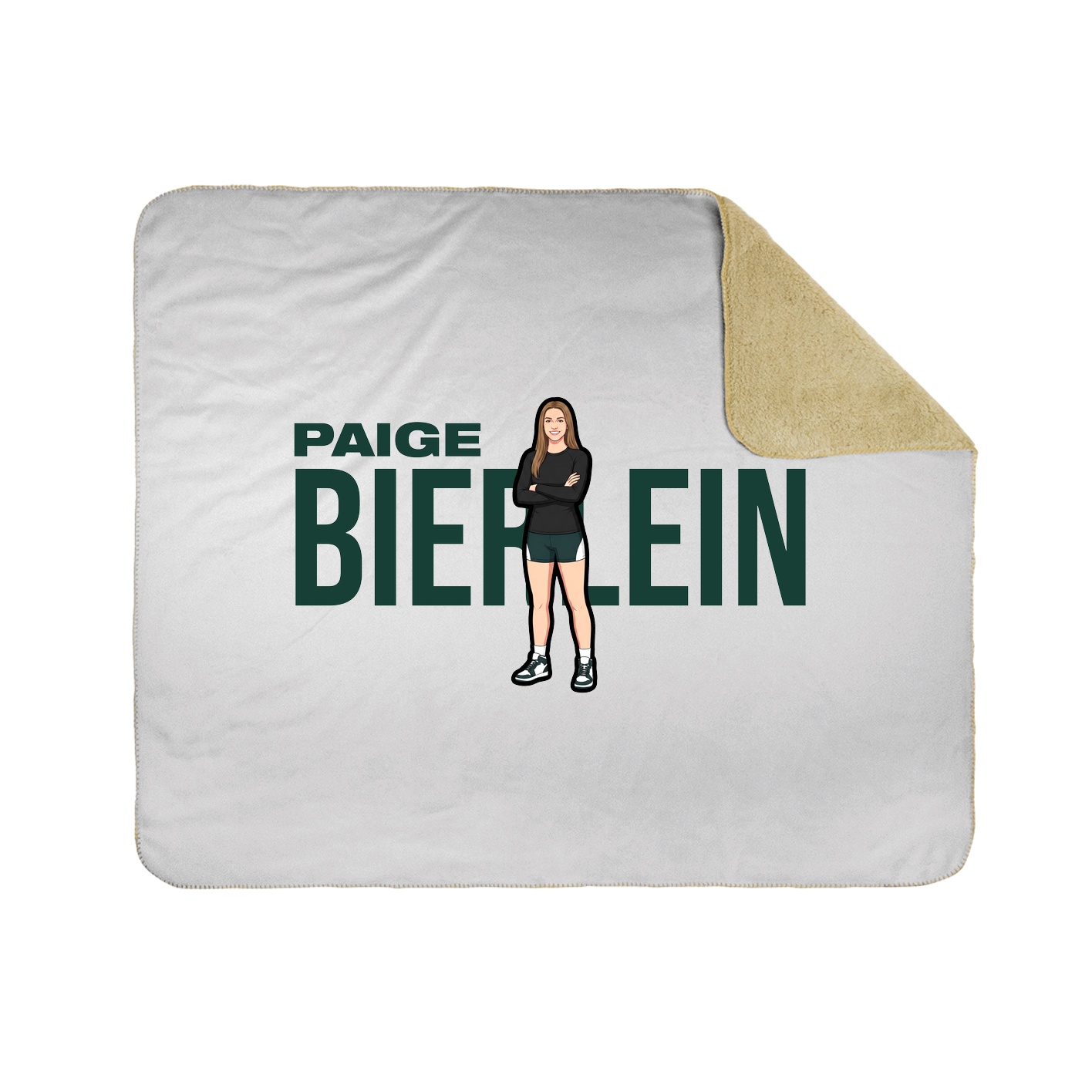 Throw Blanket — Player Name in White