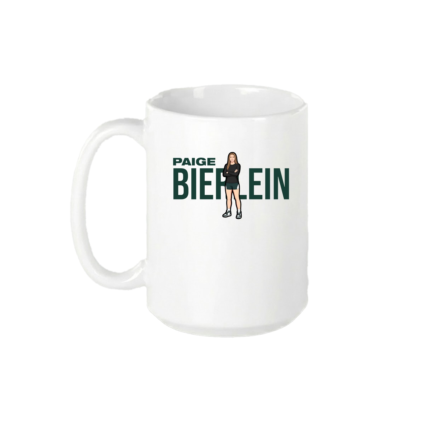 15oz Coffee Mug — Player Name in White