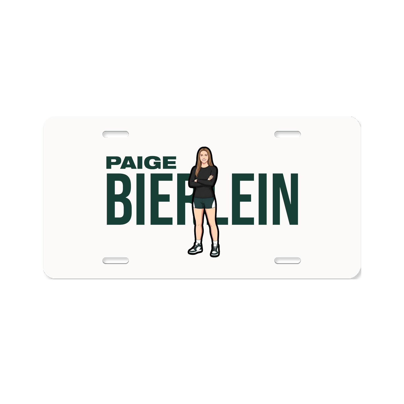 License Plate — Player Name in Classic