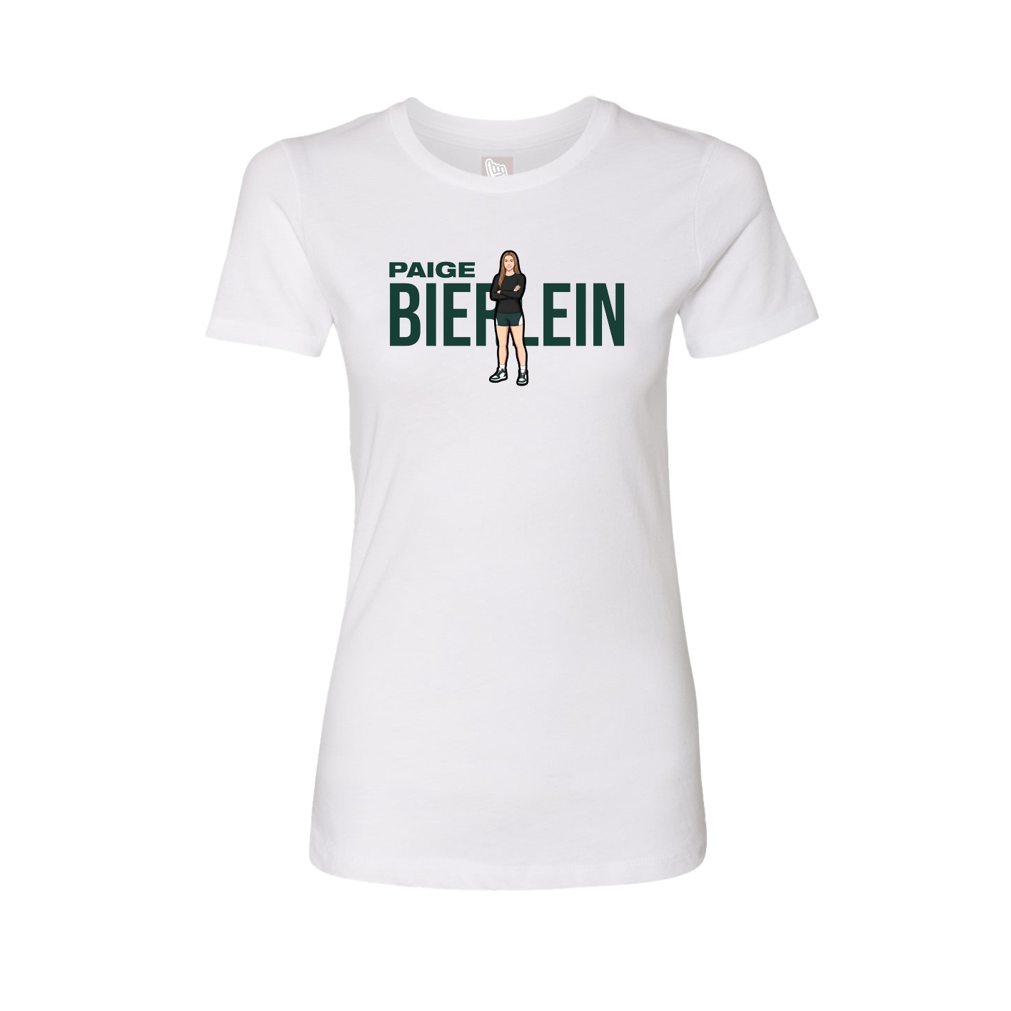 Womens Tee — Player Name in White
