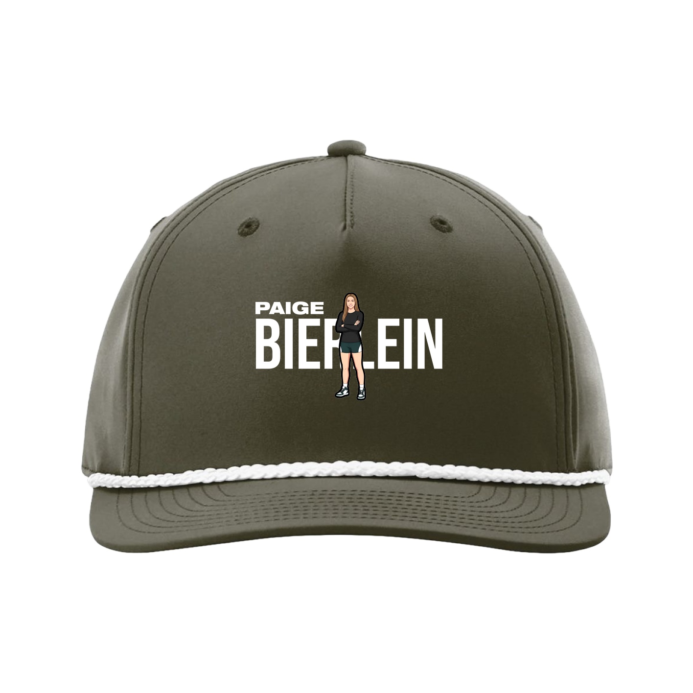 Five-Panel Classic Rope Cap — Player Name in Green