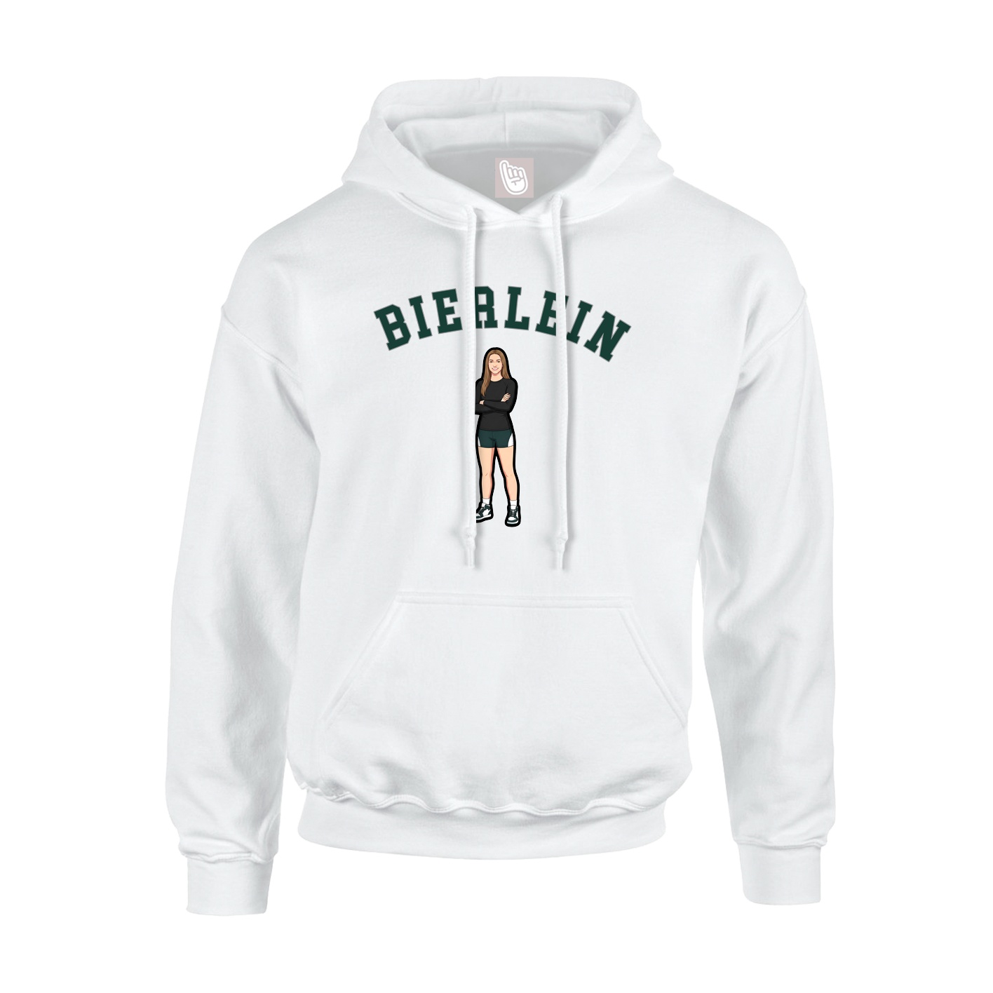 Youth Hoodie — Shirsey Arch in White