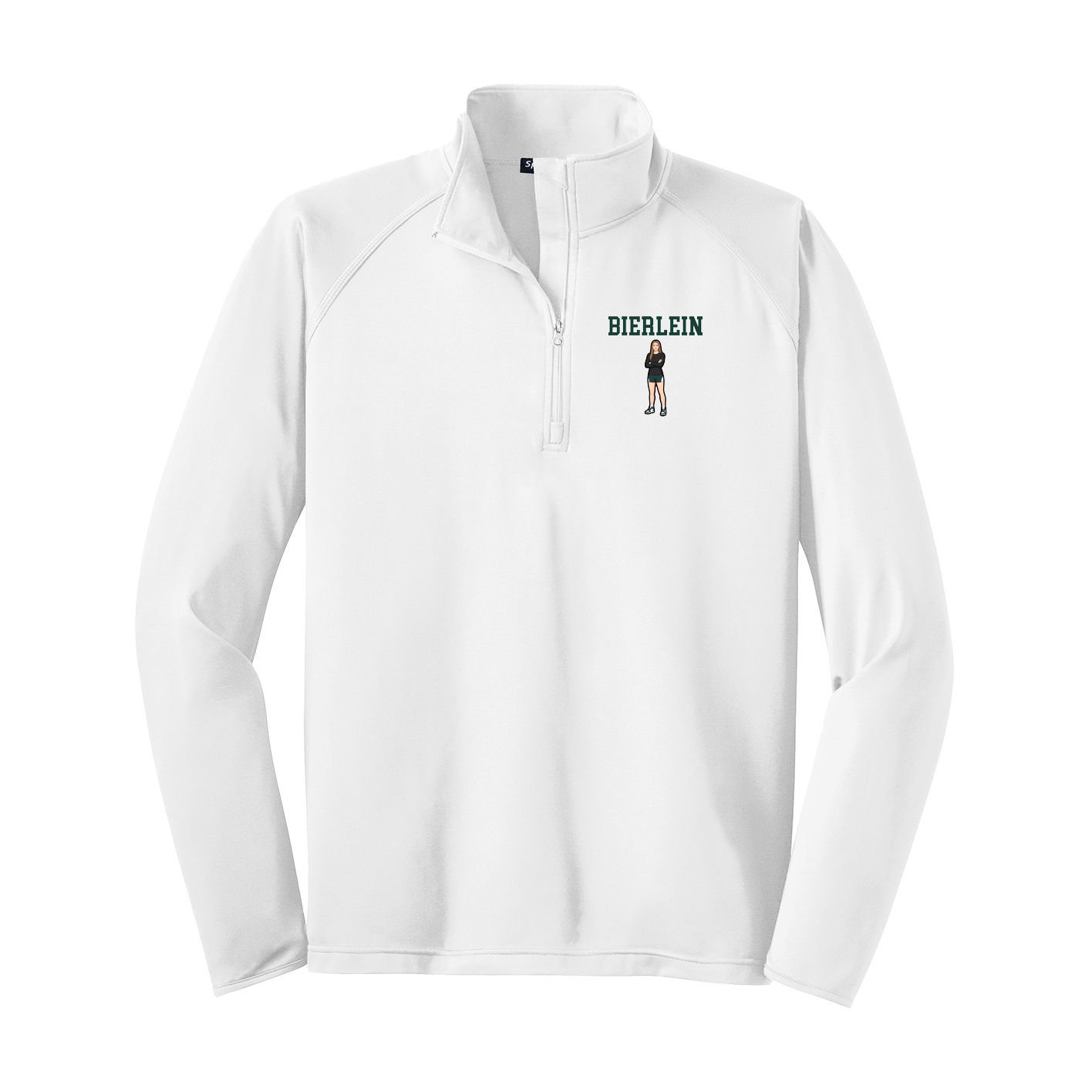 Q-Zip Pullover — Shirsey in White