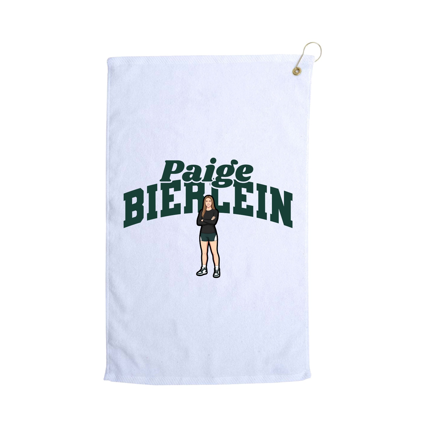 Golf Towel — Signature Arch in White