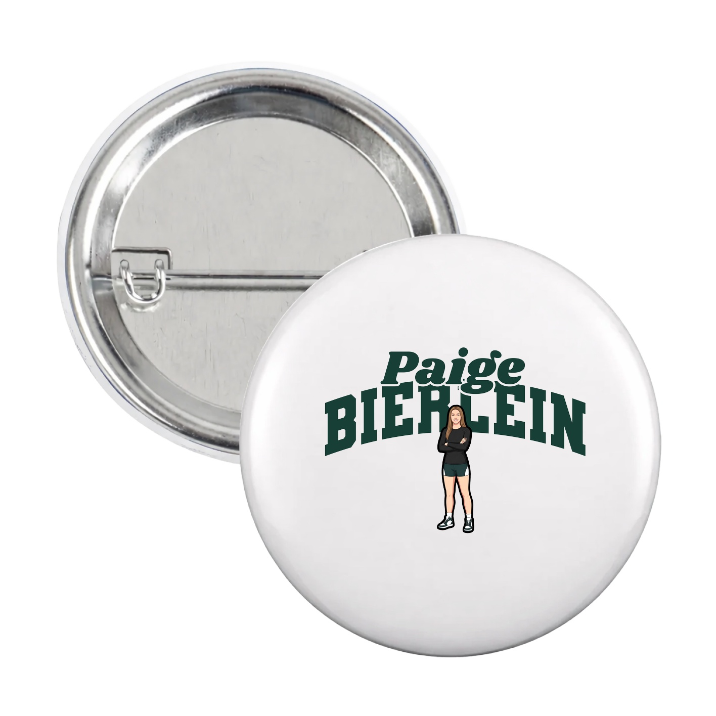 Game Day Button — Signature Arch in White